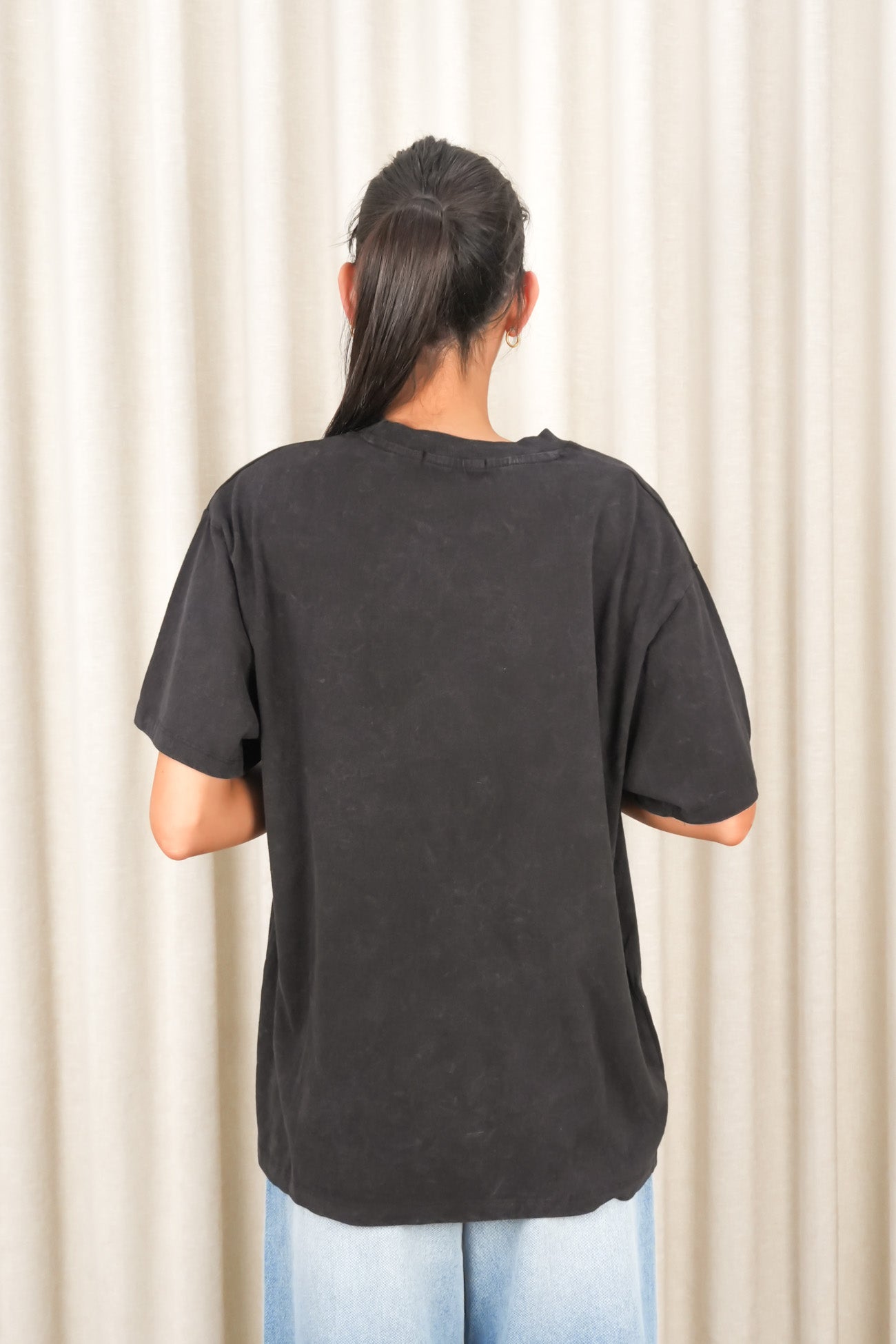 New York Diner Relaxed Tee Washed Black