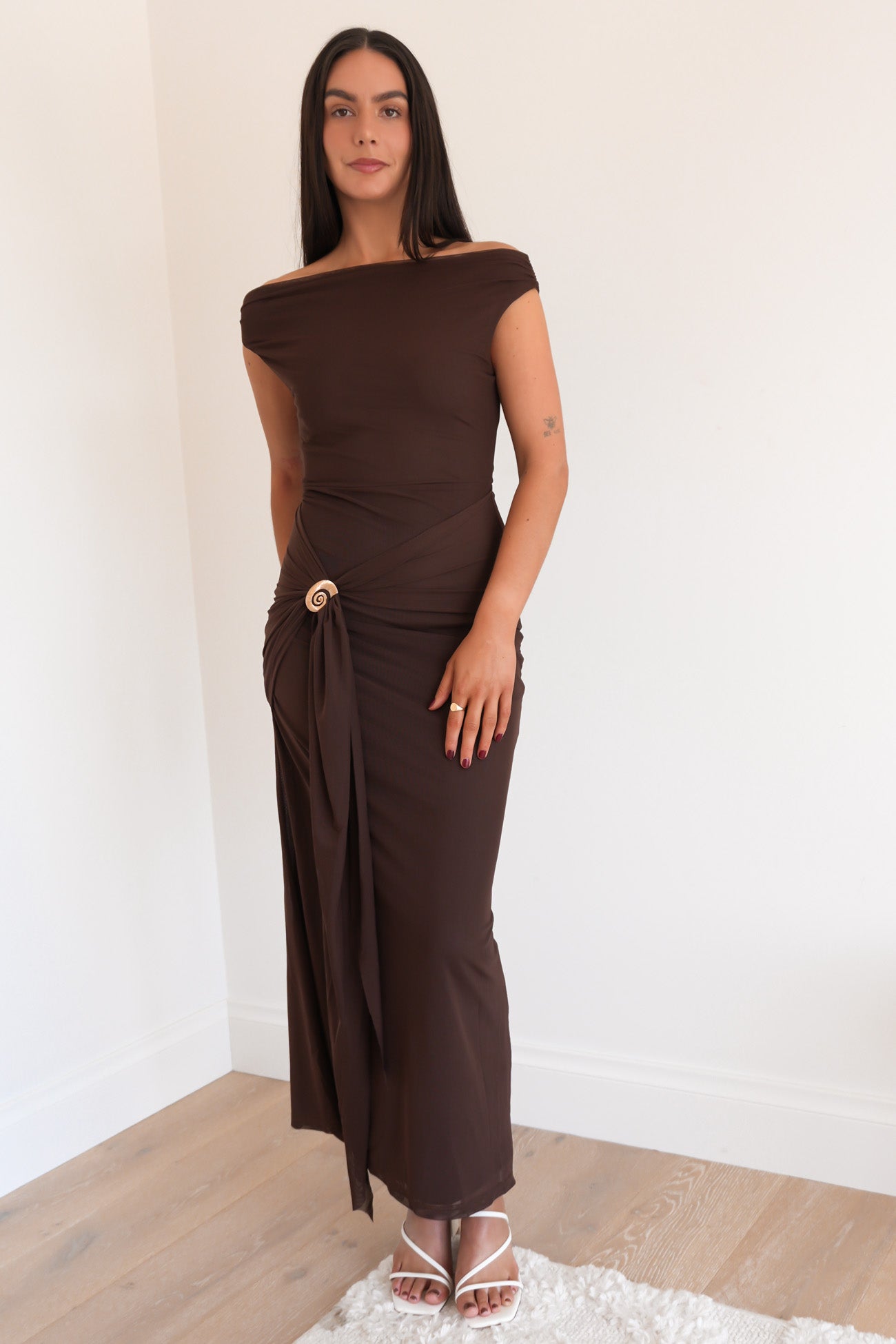 Nichole Maxi Dress Brown