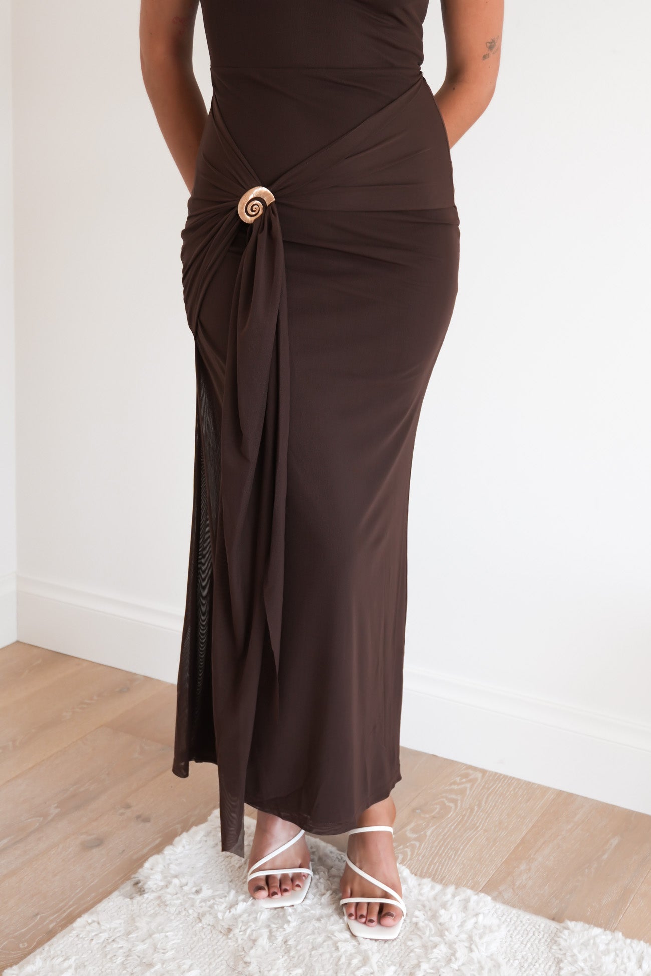 Nichole Maxi Dress Brown