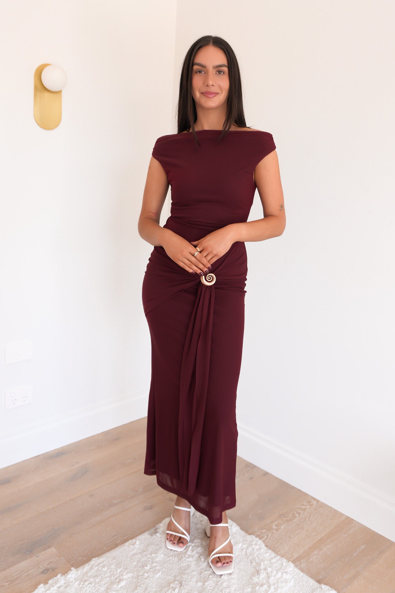 Nichole Maxi Dress Cherry