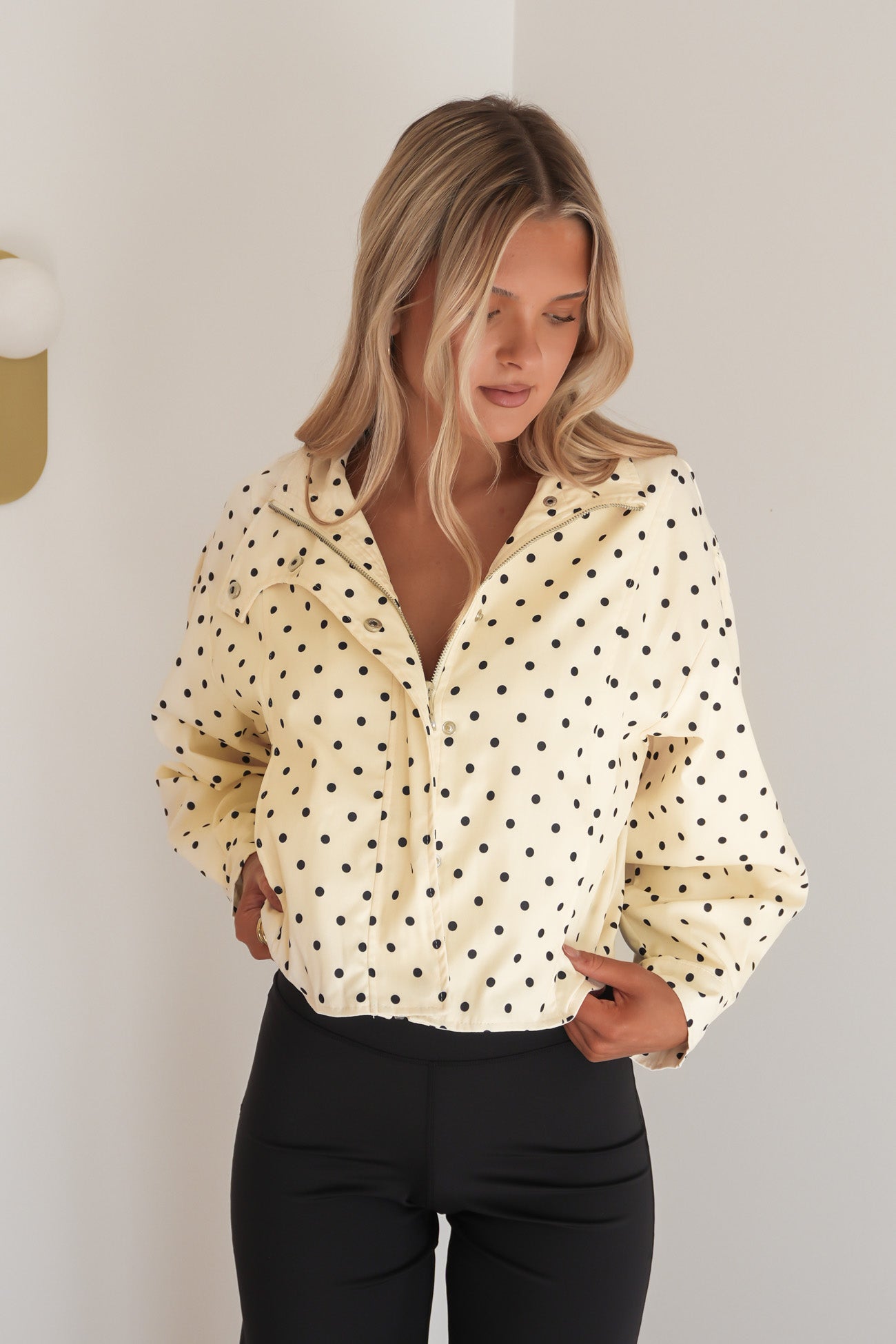 Nika Jacket Cream Polka Dot