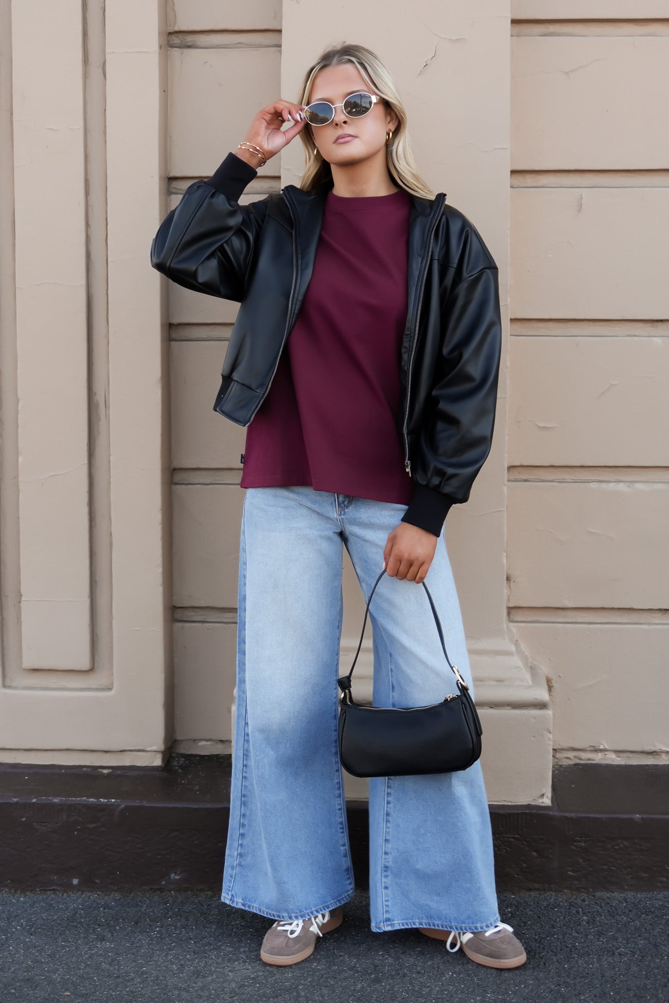 Noah Oversized Tee Cherry