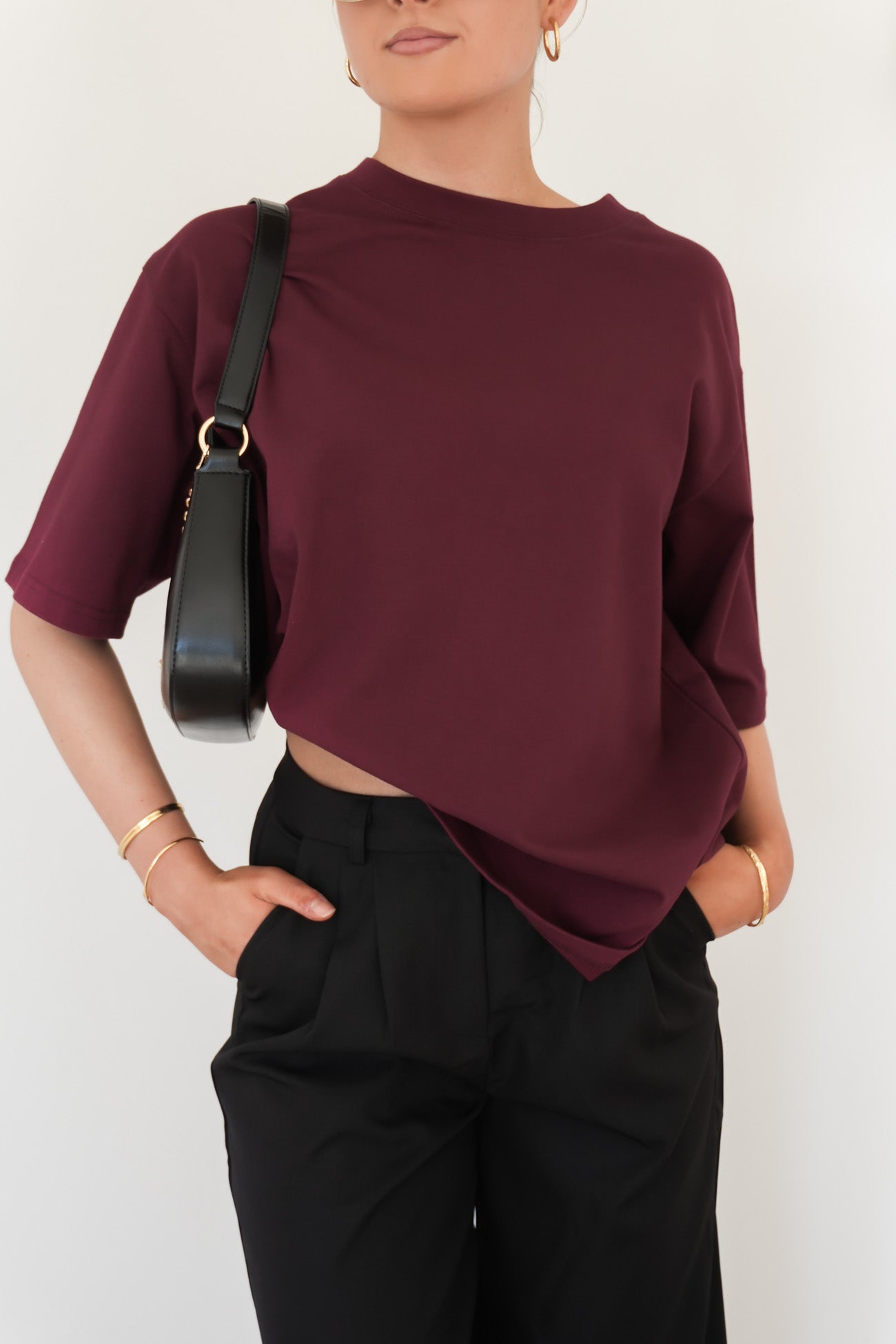 Noah Oversized Tee Cherry