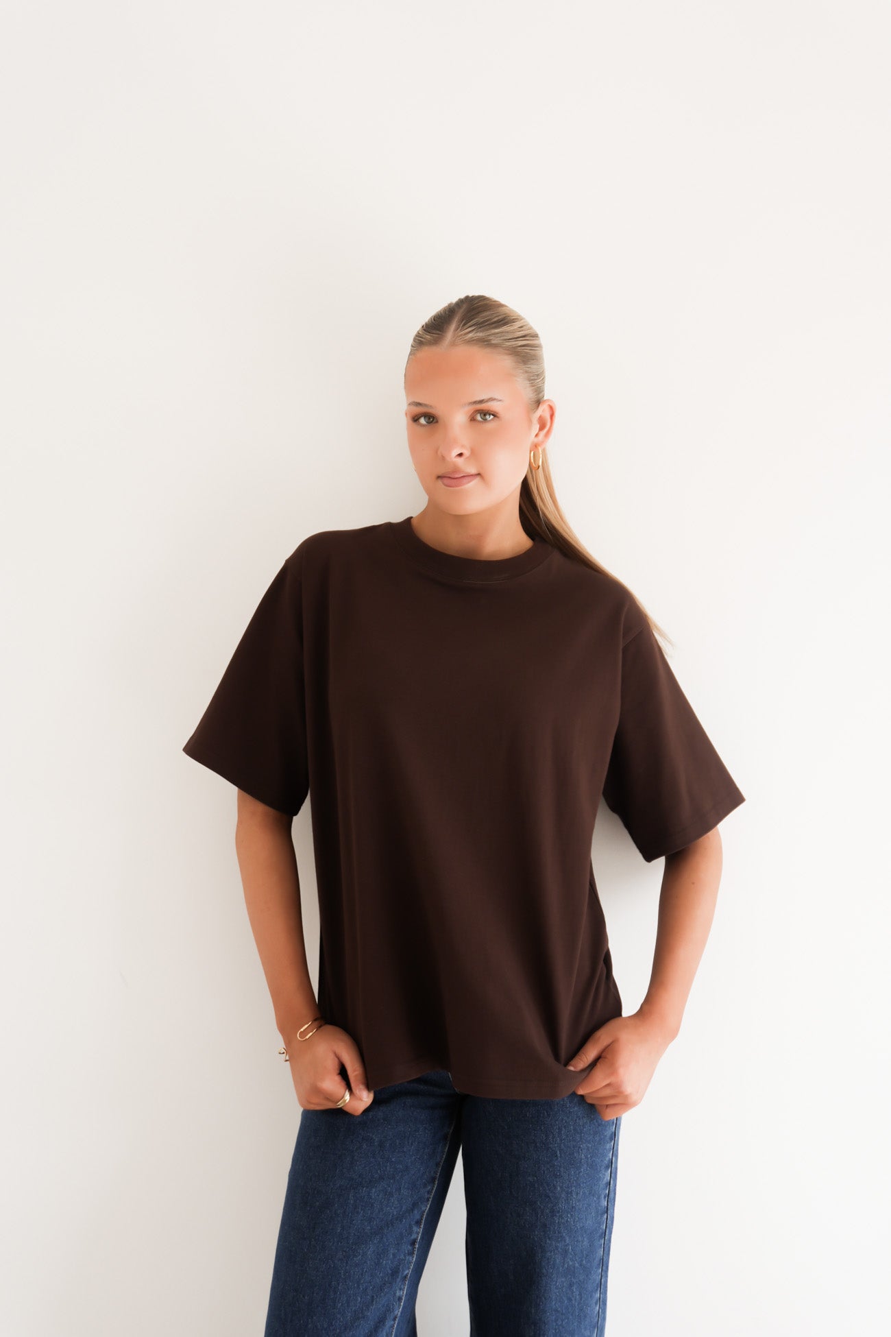 Noah Oversized Tee Chocolate