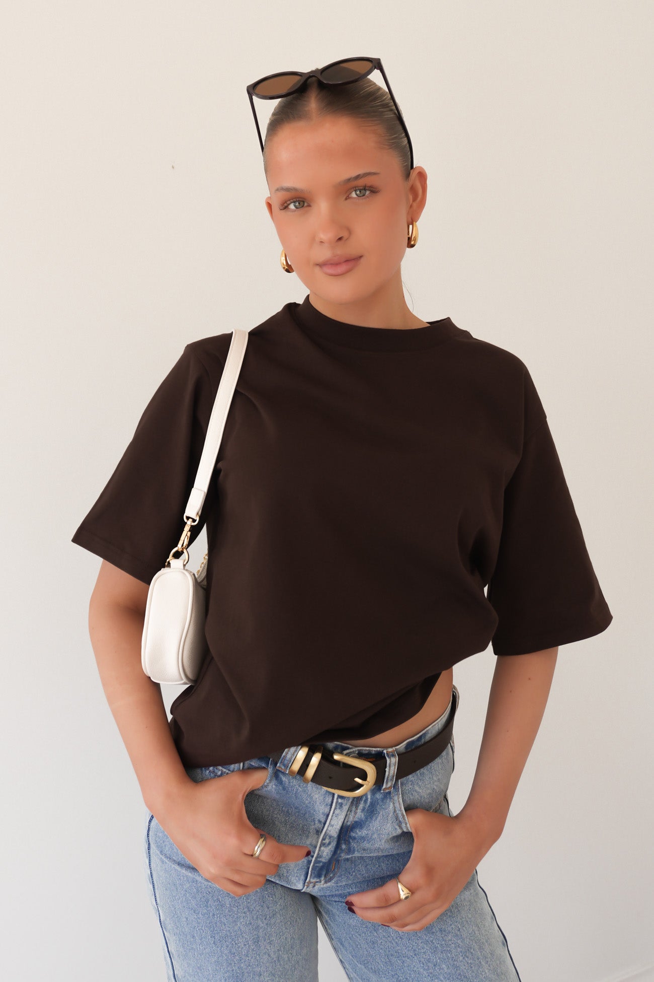 Noah Oversized Tee Chocolate