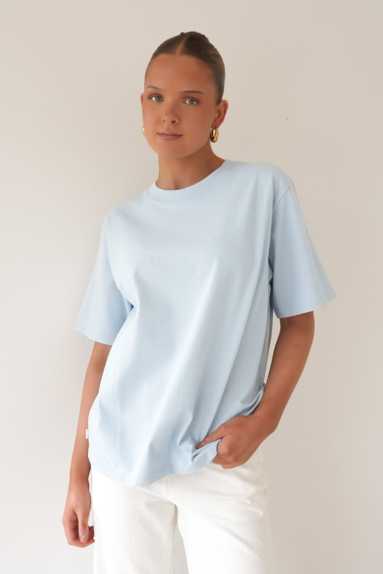 Noah Oversized Tee Light Blue