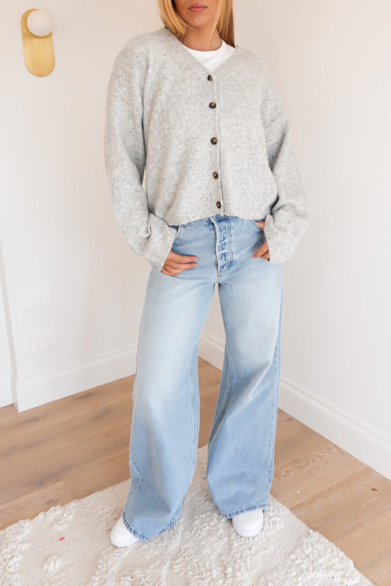 Nova Cardigan Grey Marle