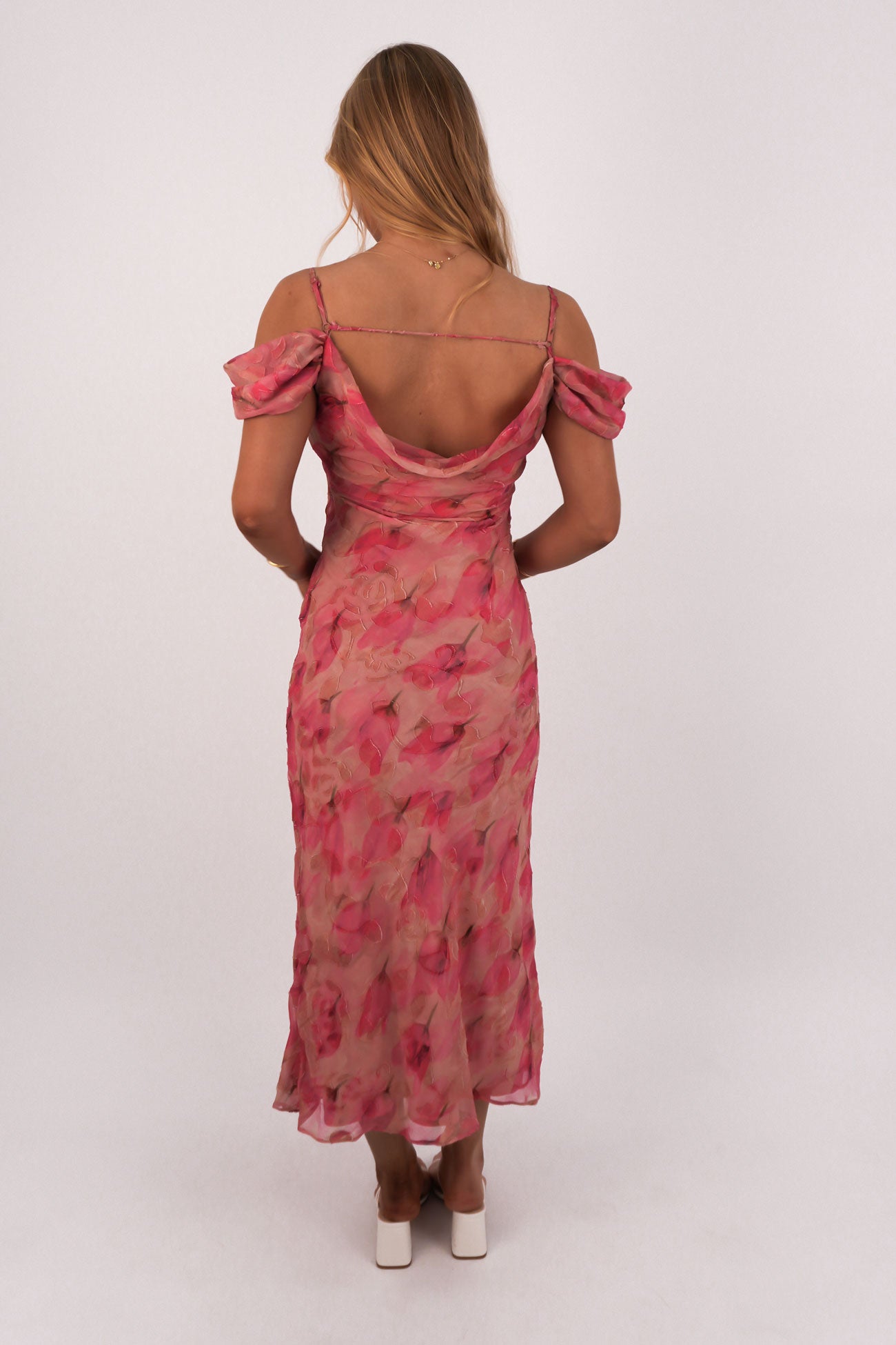 Nydia Midi Dress Rose Reverie