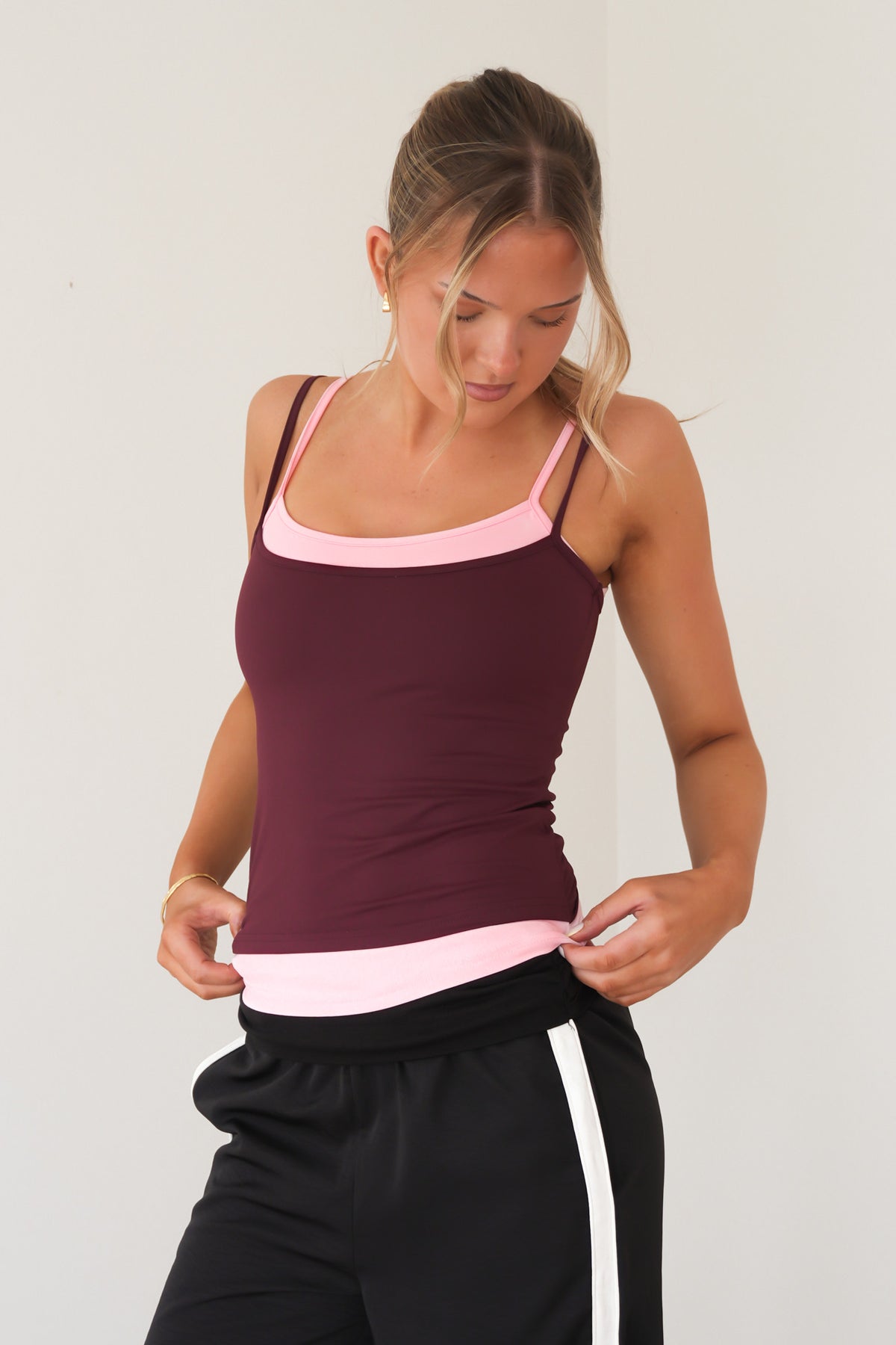 Nyla-Contrast-Tank-Cherry-Pink5