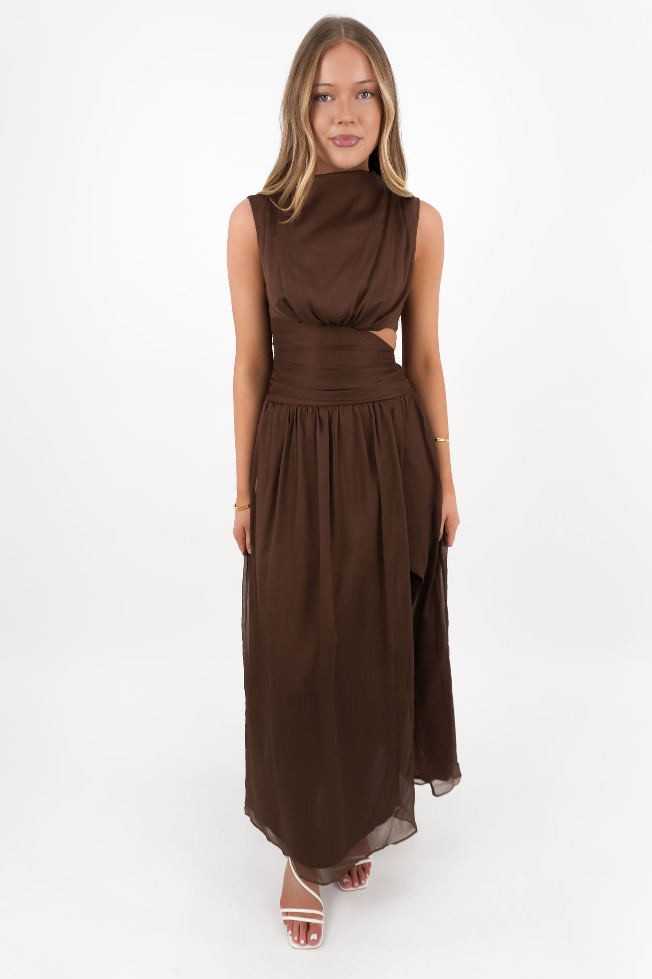 Nyra Maxi Dress Chocolate