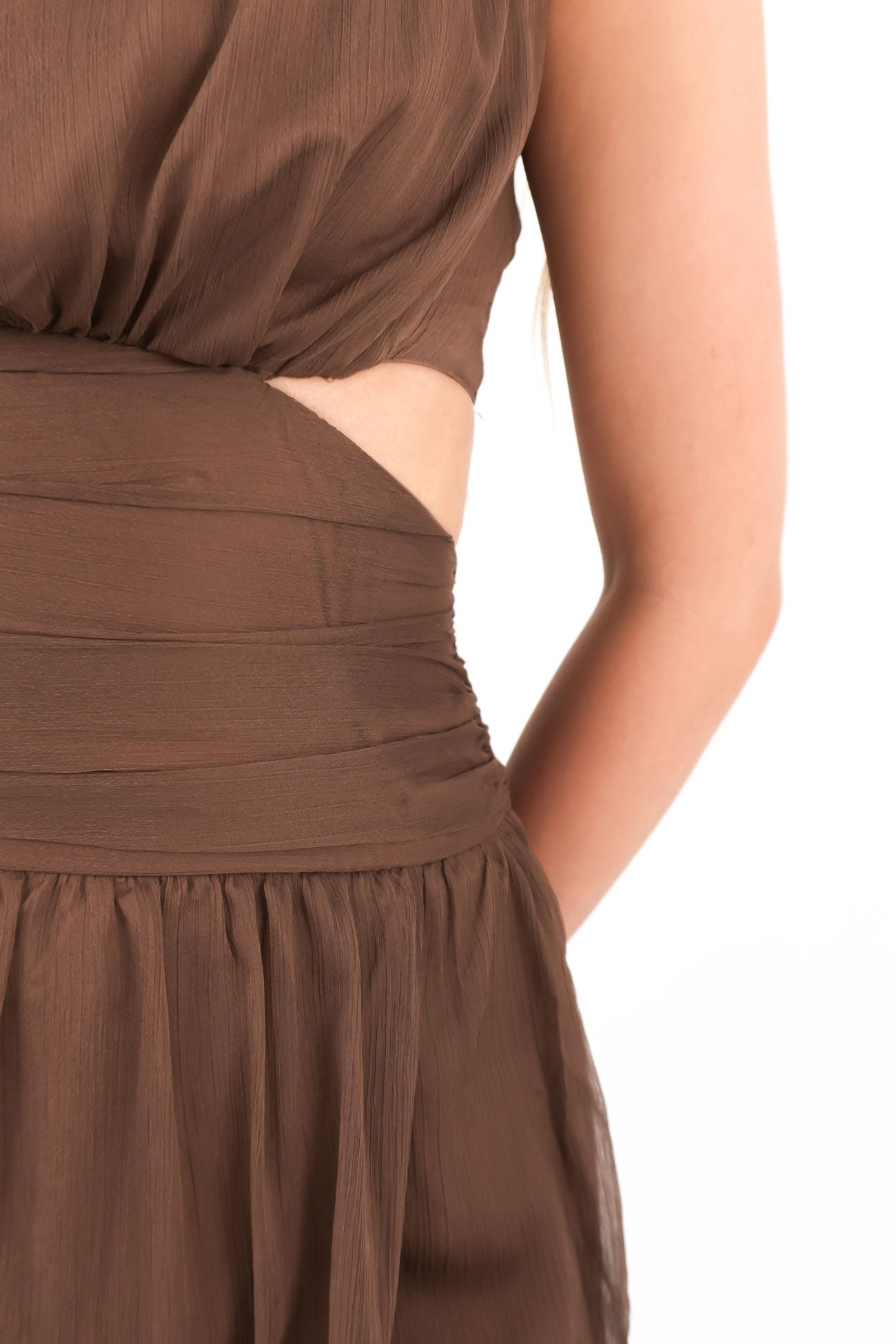 Nyra Maxi Dress Chocolate