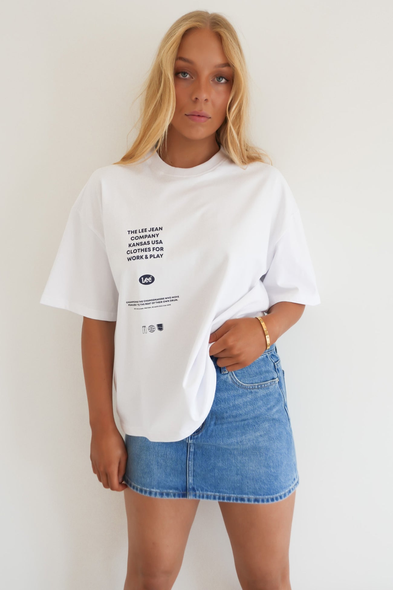 Orchid Boxy Tee Optic White