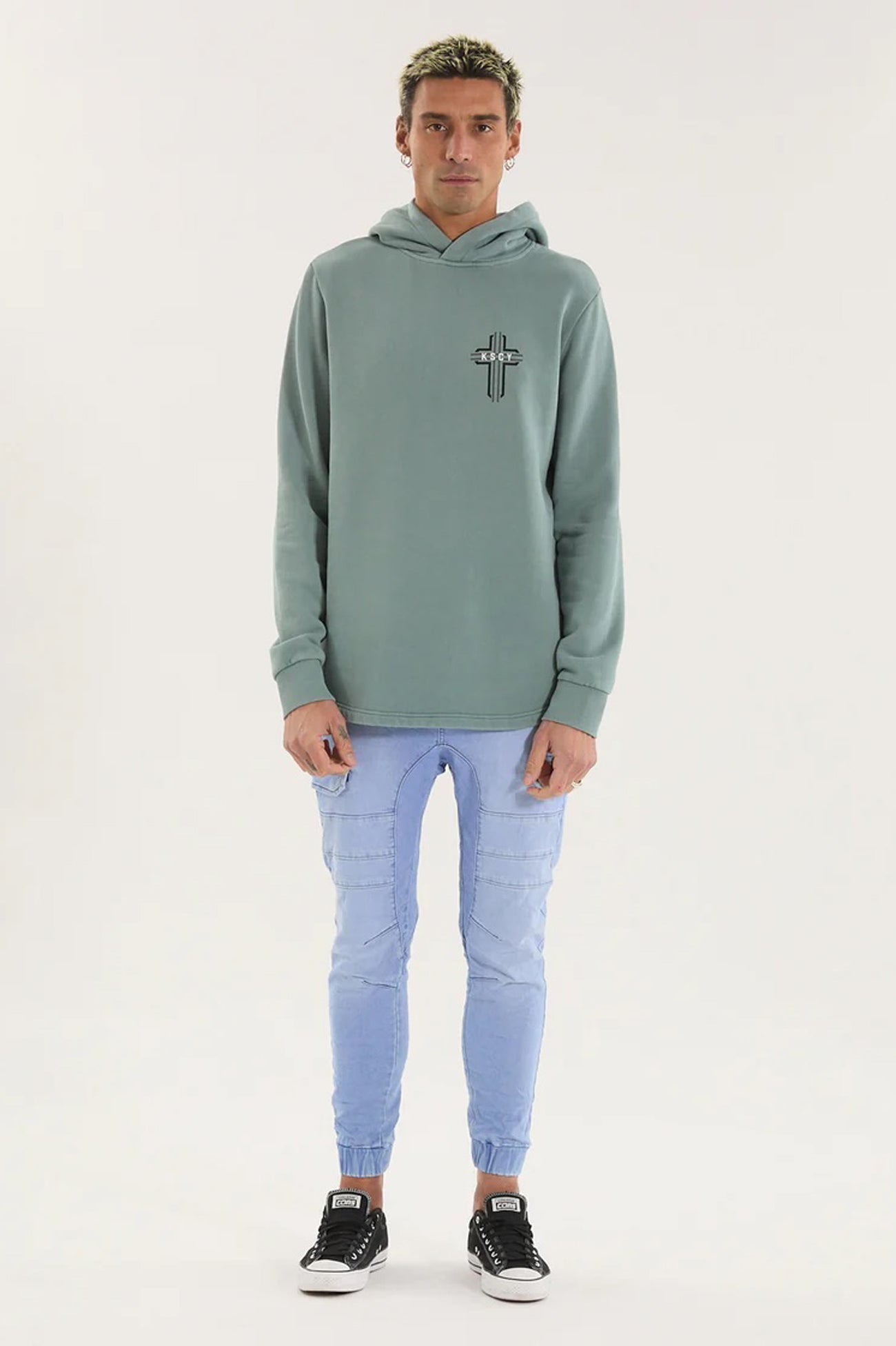 Outpost Dual Curved Hoodie Pigment Trooper f1