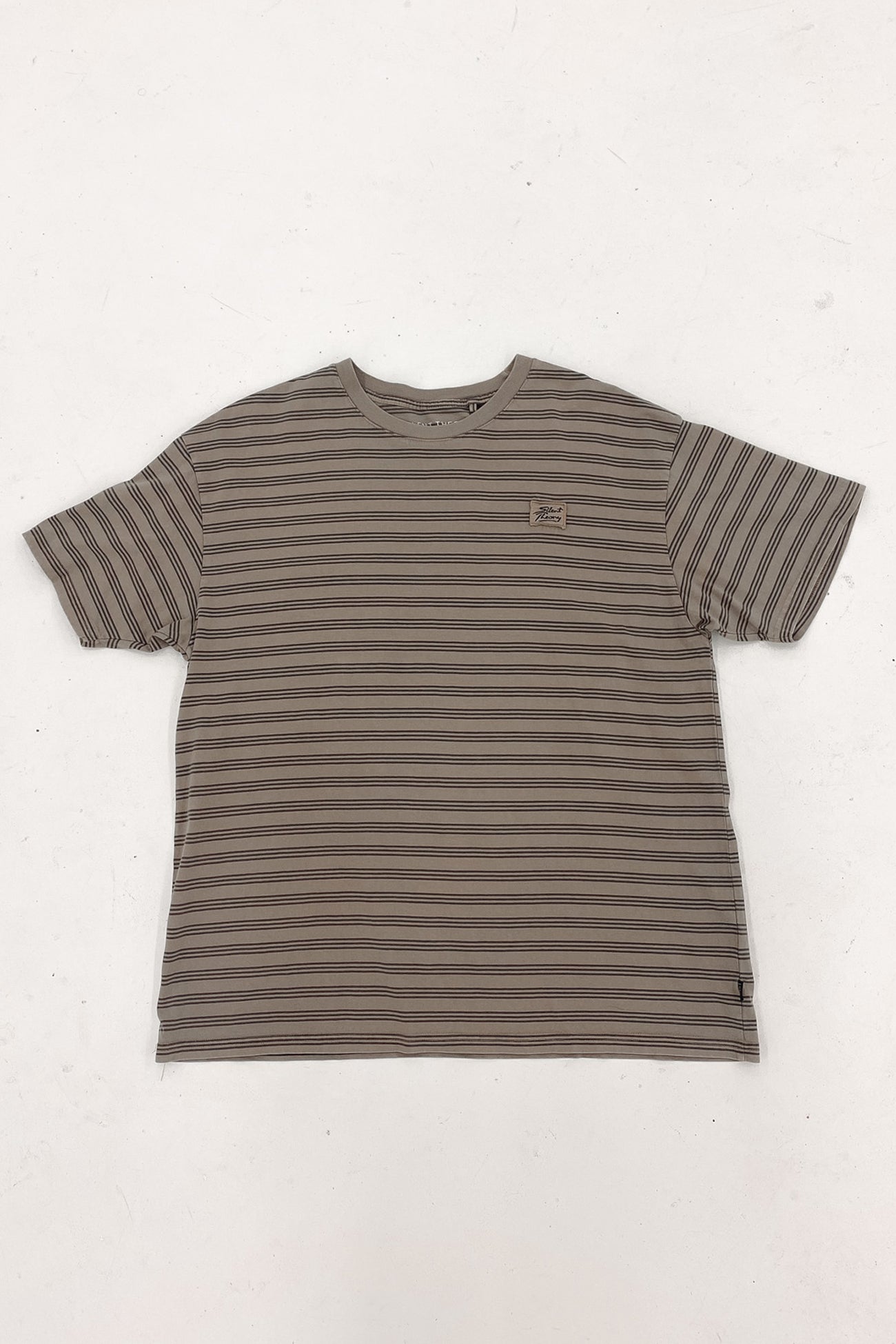 Overdyed Stripe Tee Mushroom