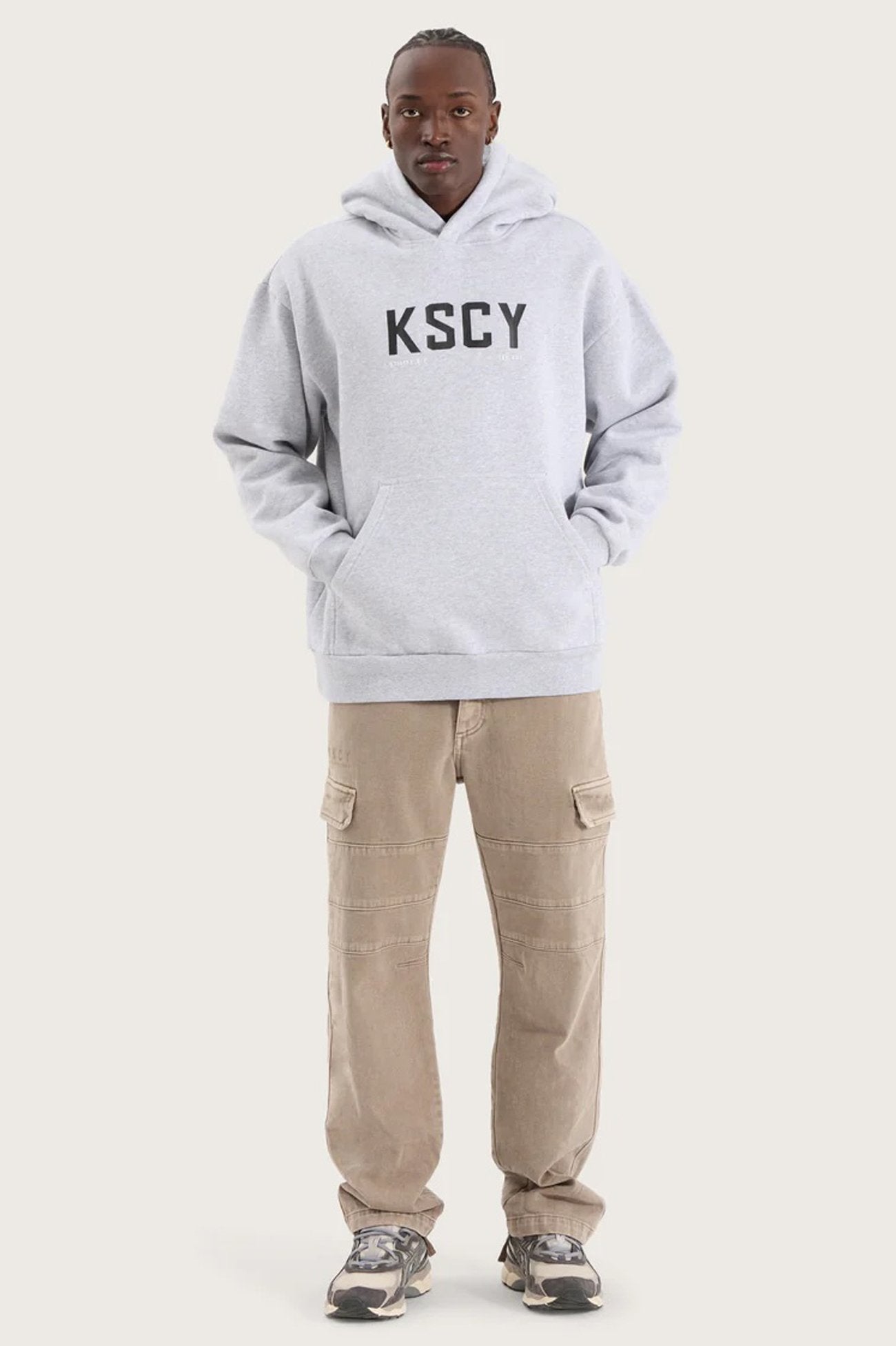 Paladin Relaxed Hoodie Grey Marle