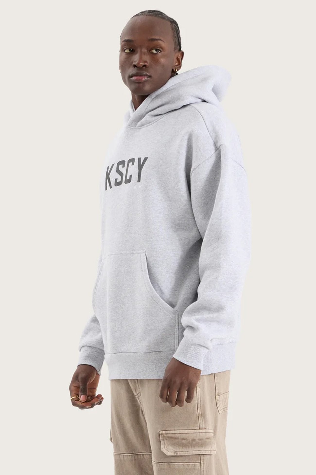 Paladin Relaxed Hoodie Grey Marle