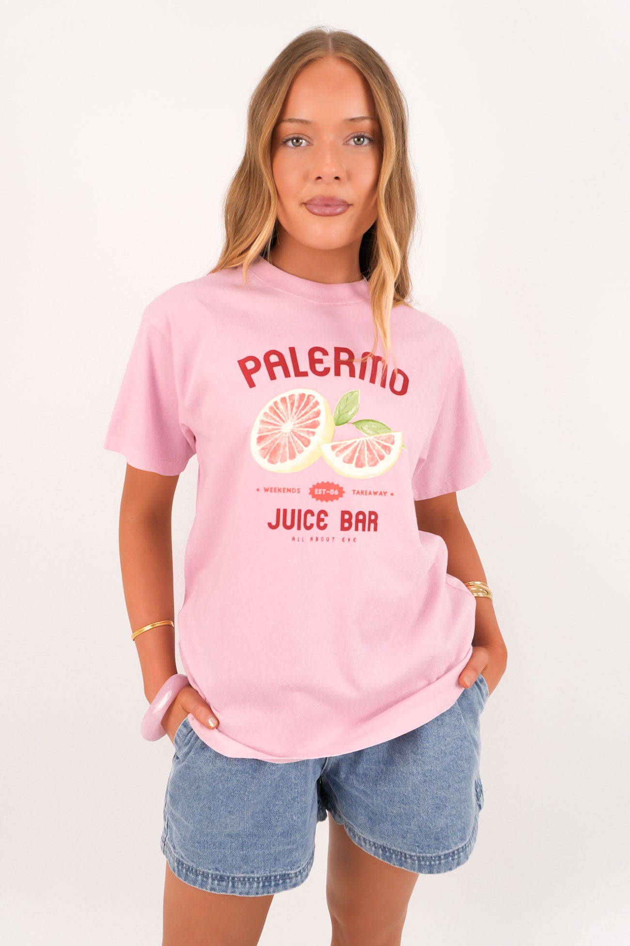 Palermo Relaxed Tee Light Pink