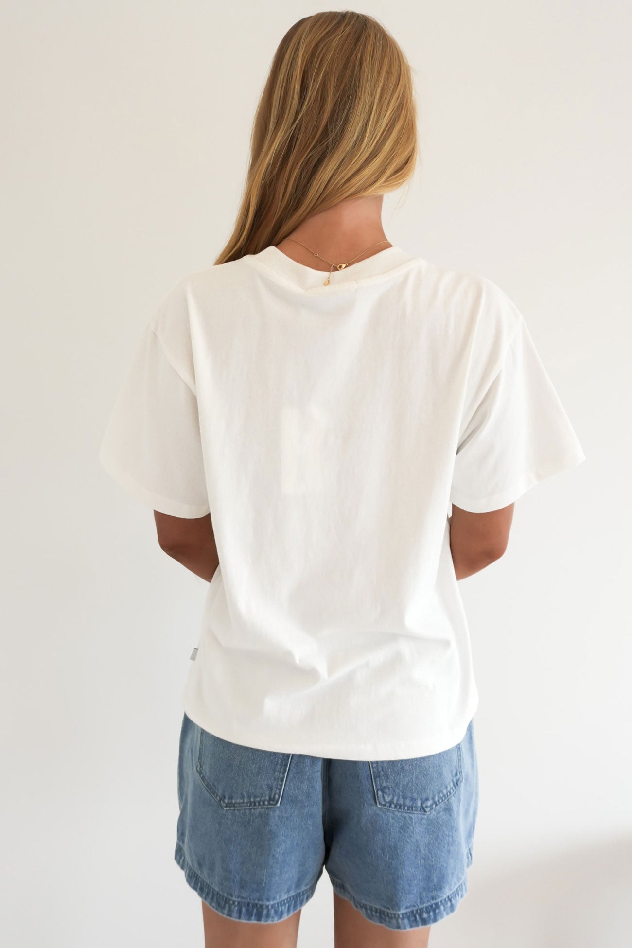 Palm Desert Box Tee Vintage White