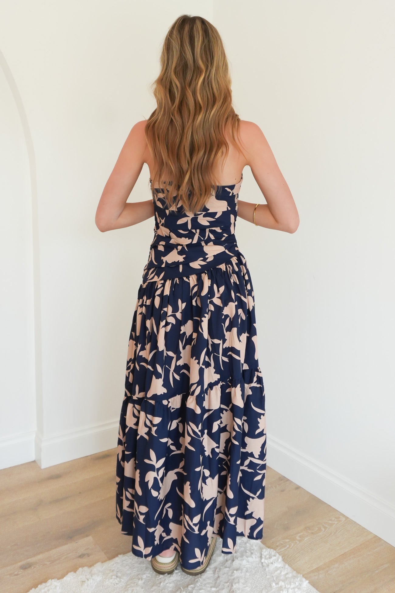 Pamela Maxi Dress Navy Floral