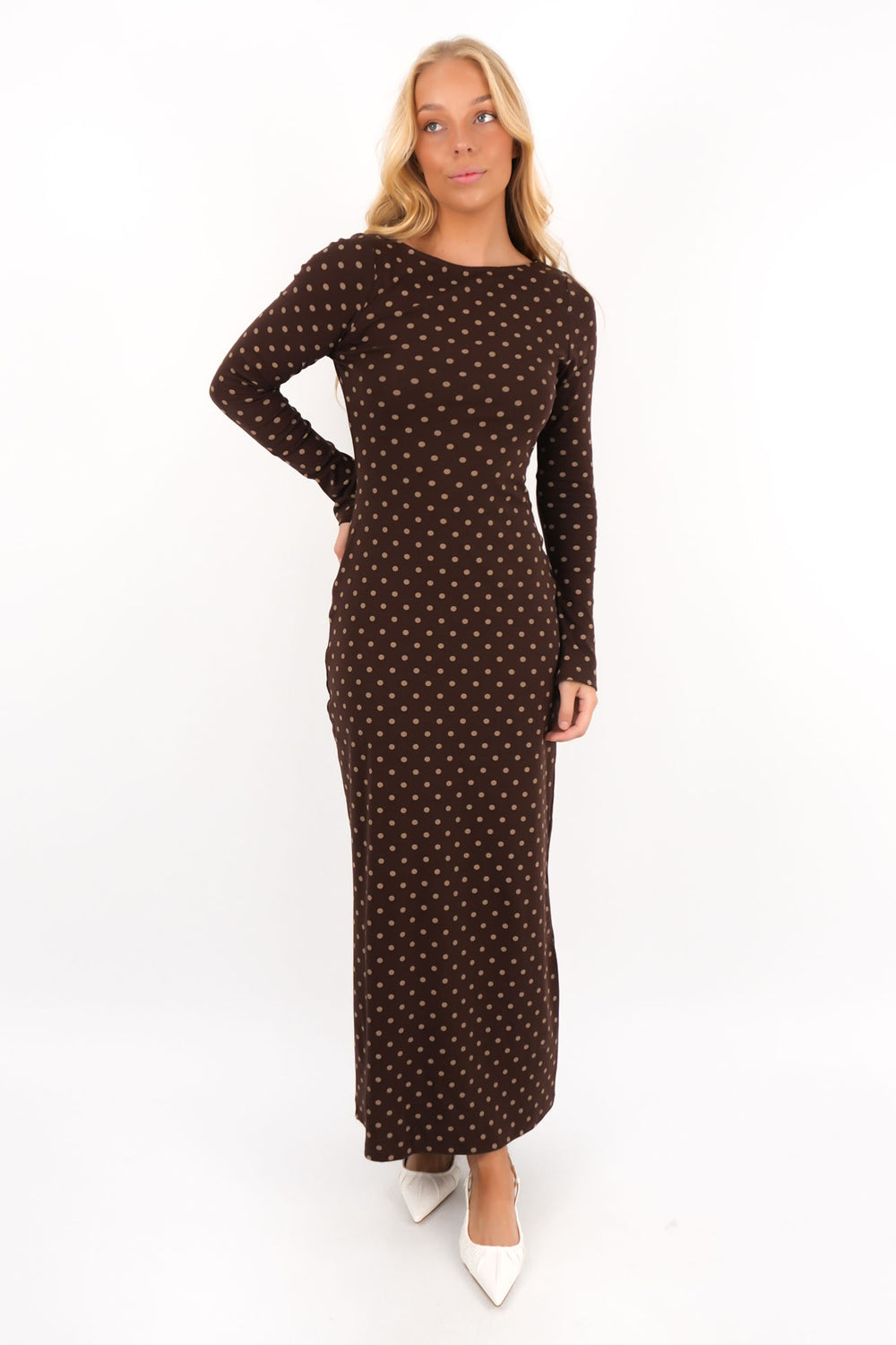 Imana Maxi Dress - Brown