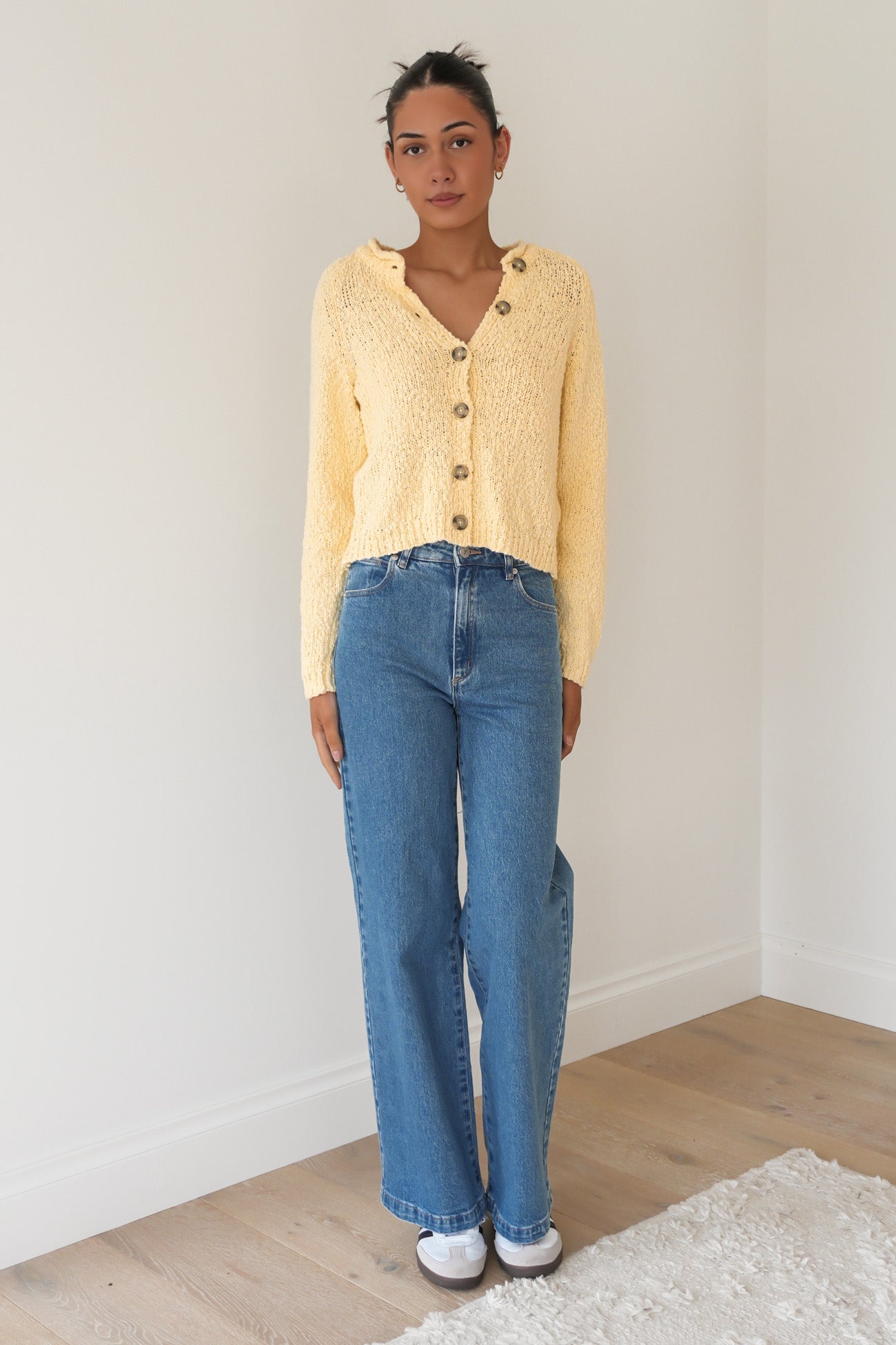 Polly Knit Cardi Yellow