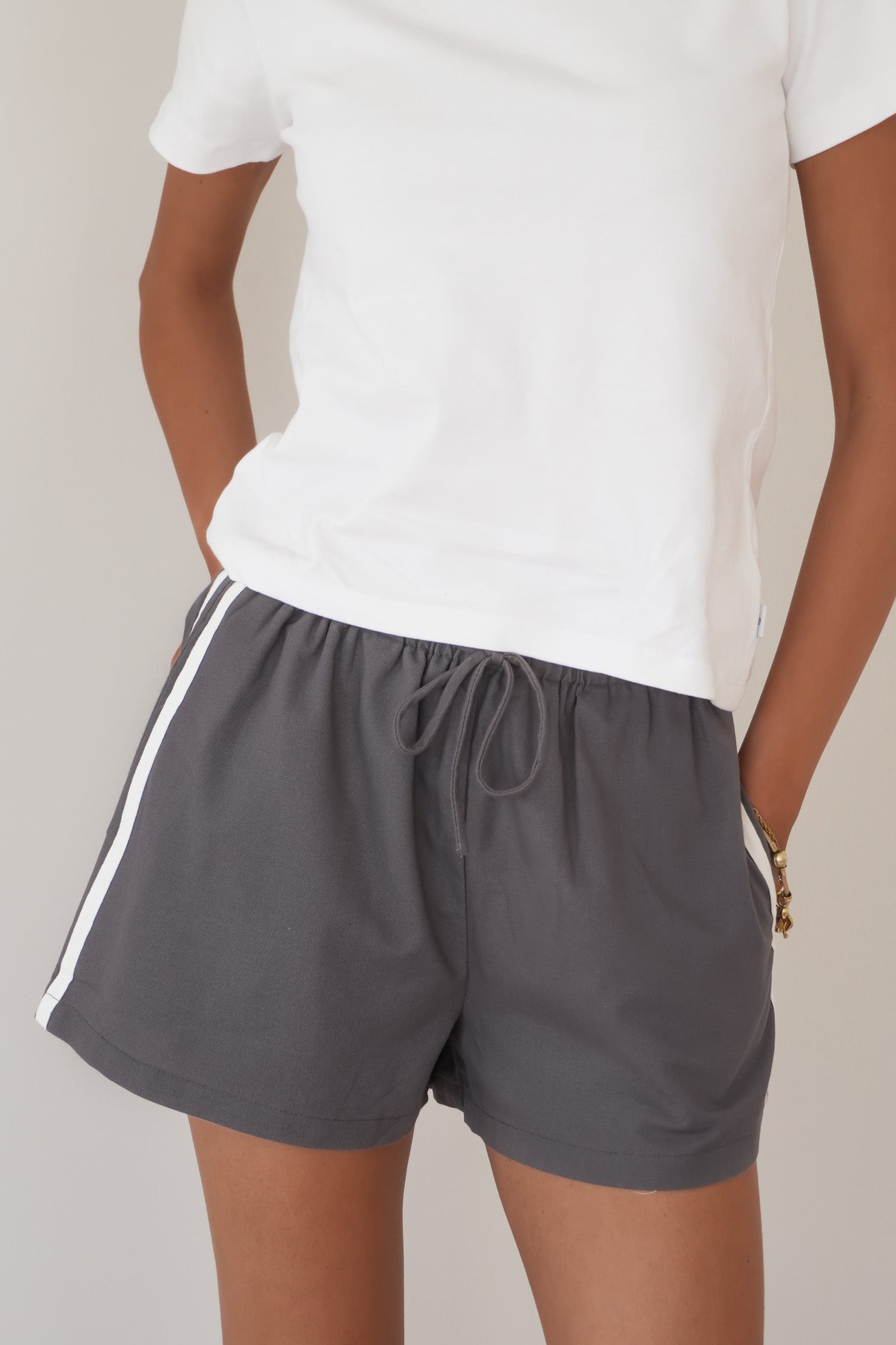 Premier Panel Short Charcoal