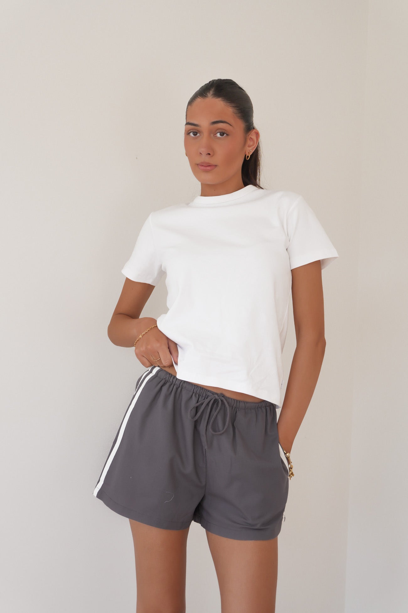 Premier Panel Short Charcoal