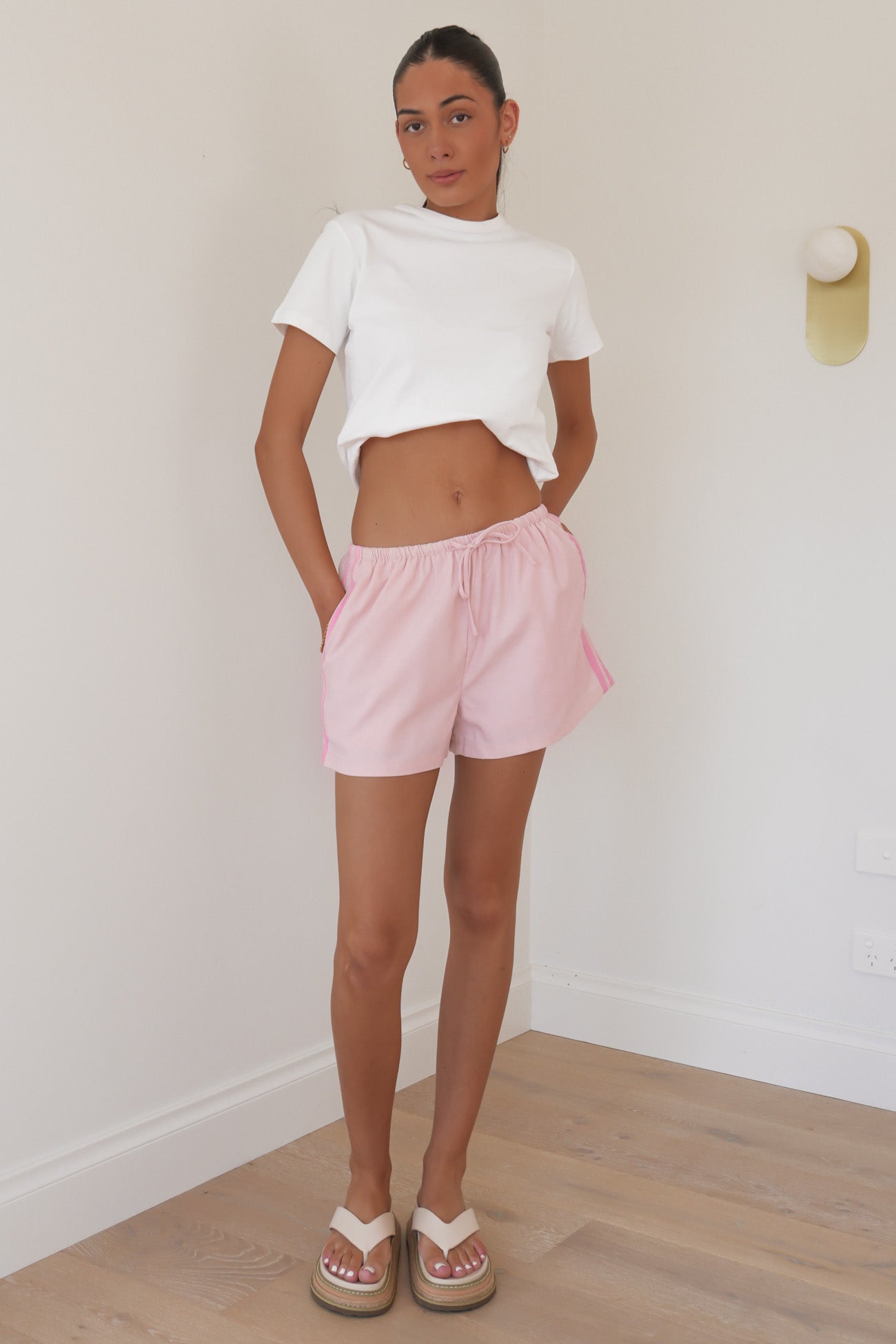 Premier Panel Short Pale Pink