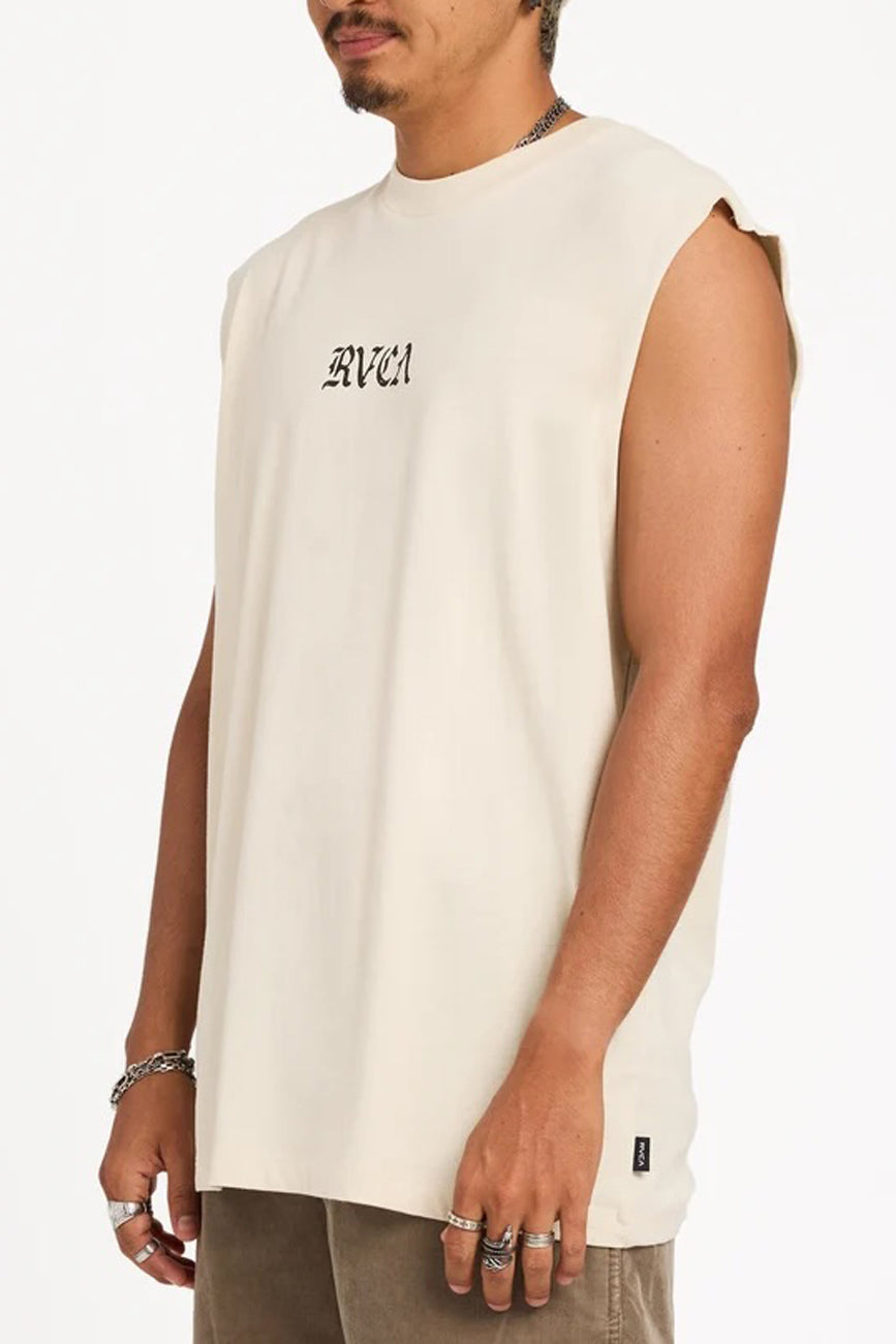 RVCA Stacked Muscle Silver Bleach