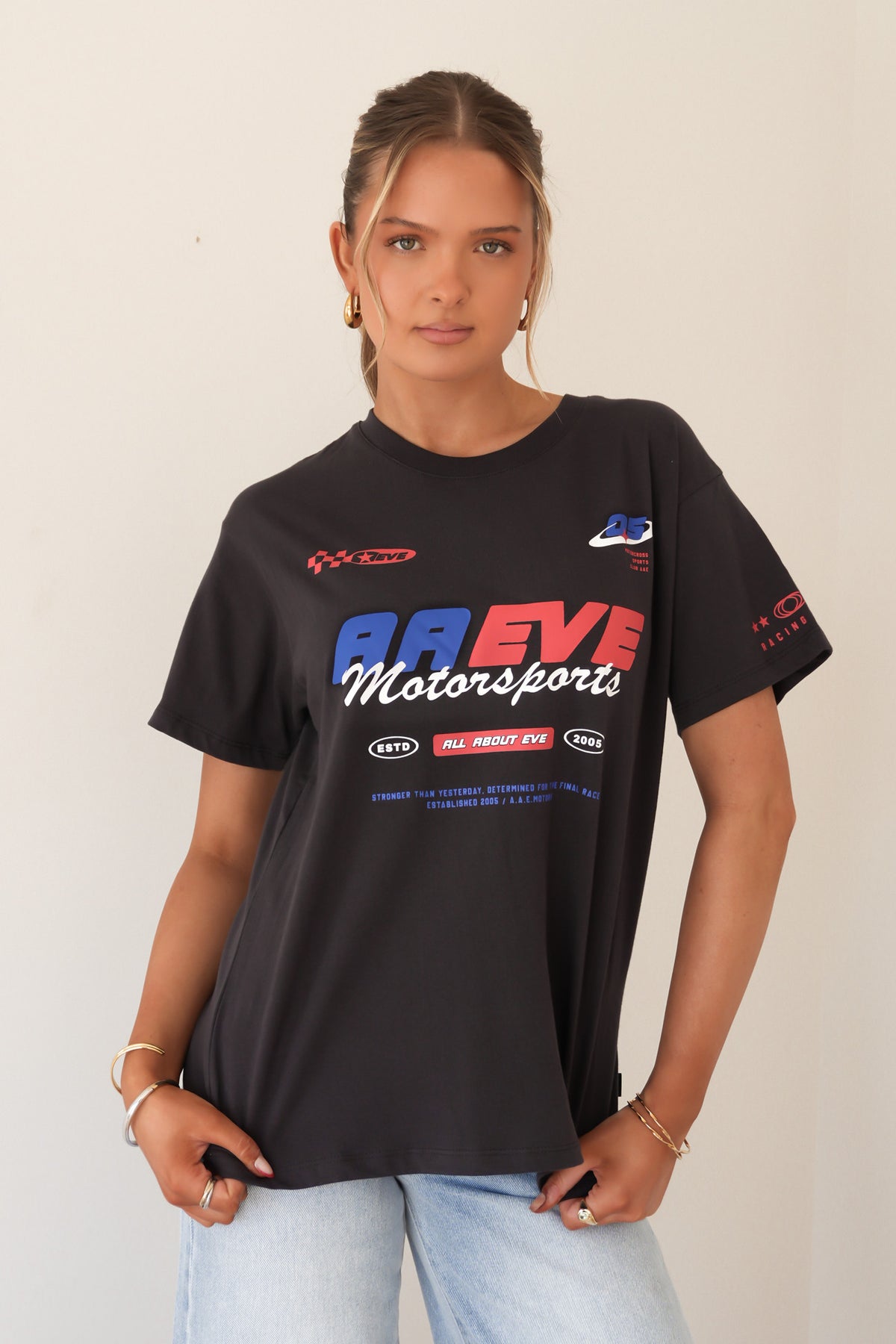 Race Day Relaxed Tee Faded Black