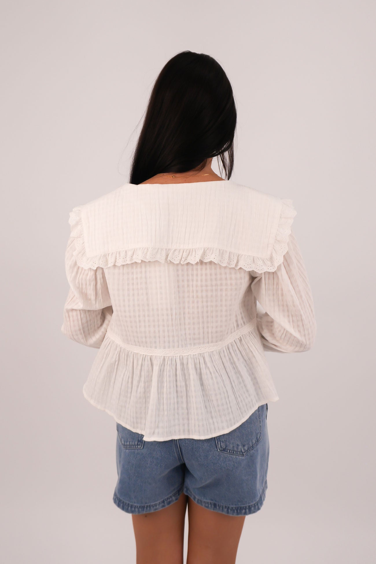 Rain Long Sleeve Top White