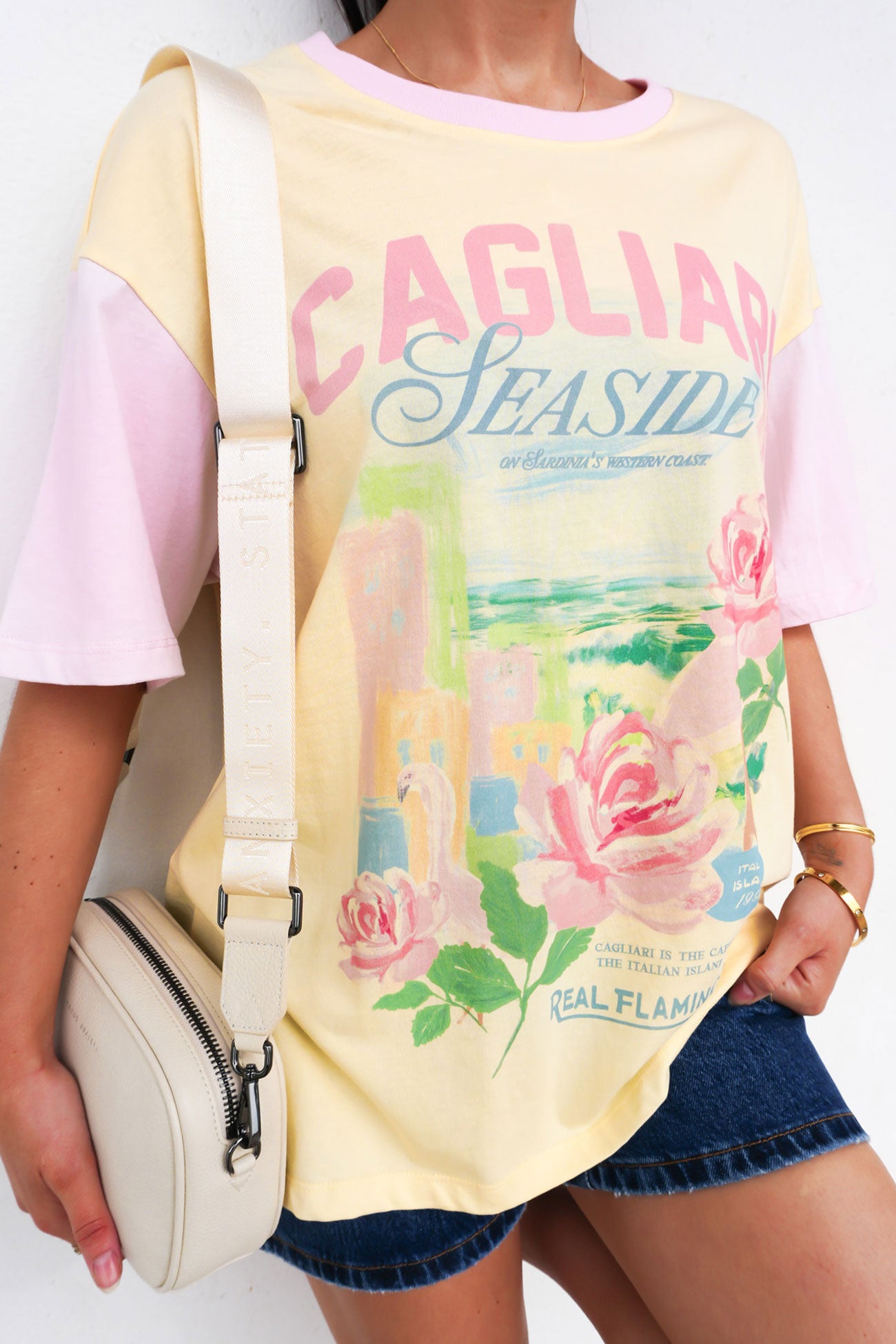 Real Flamingo Tee Lemon