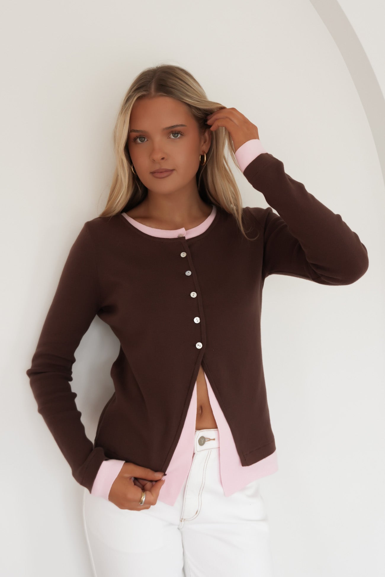 Rebekah Long Sleeve Top Chocolate