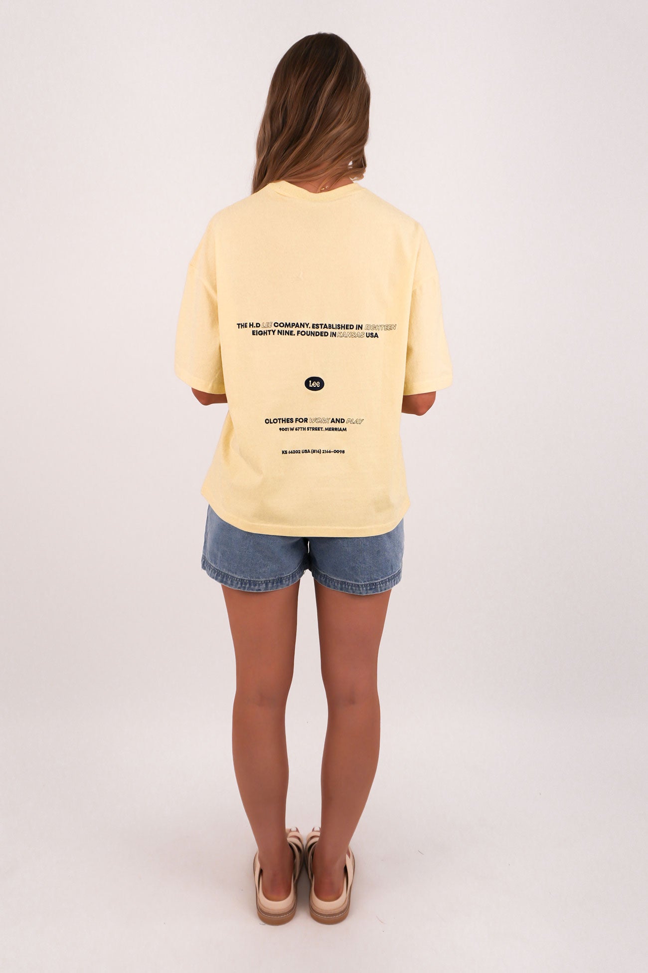 Redefined Boxy Pocket Tee Lemon Spritz