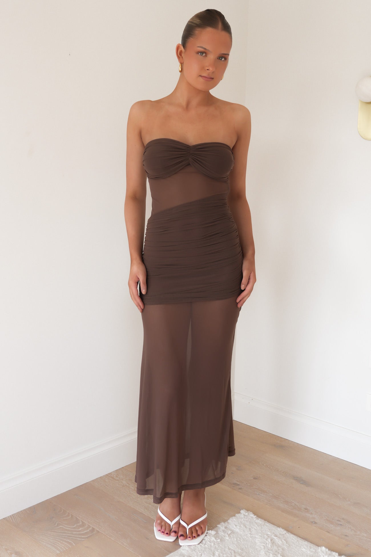 Reece Maxi Dress Brown