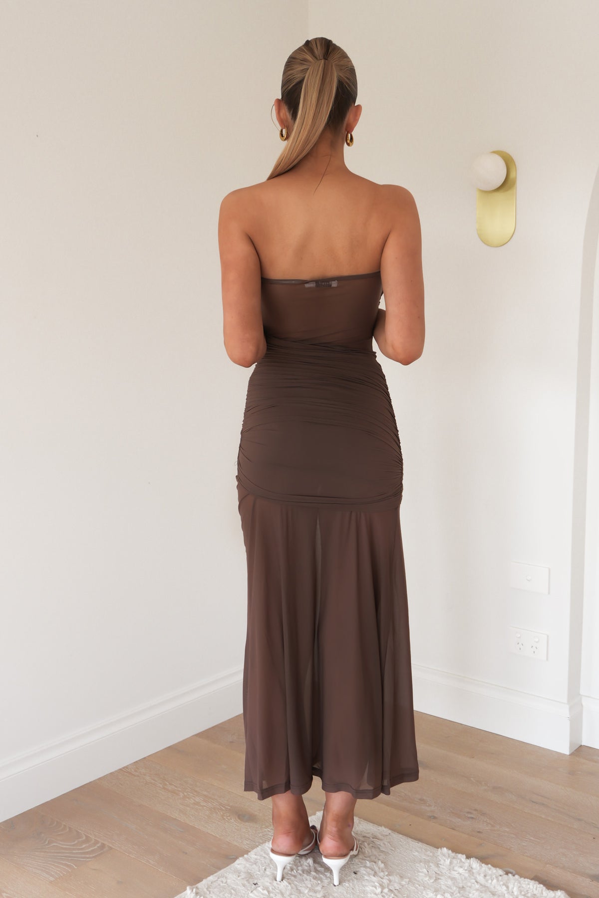 Reece Maxi Dress Brown