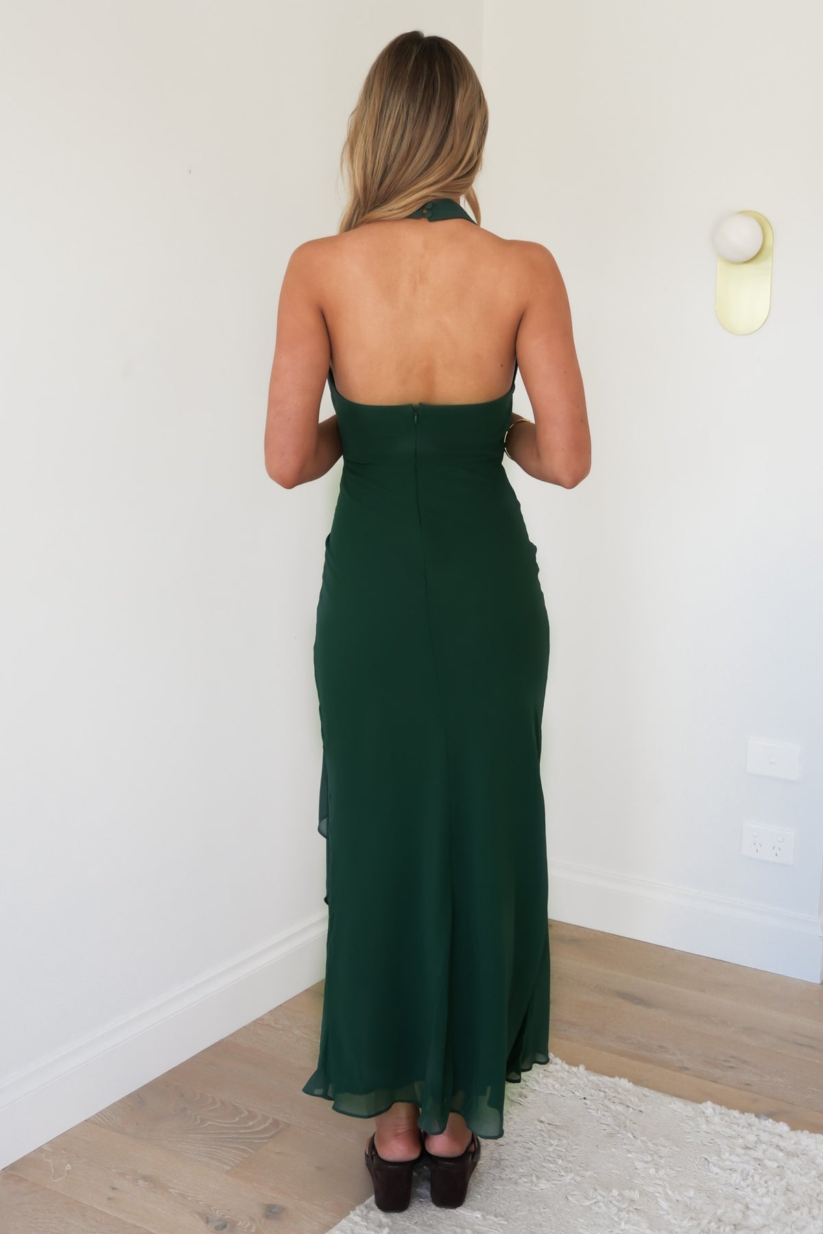 Reed Maxi Dress Forest Green