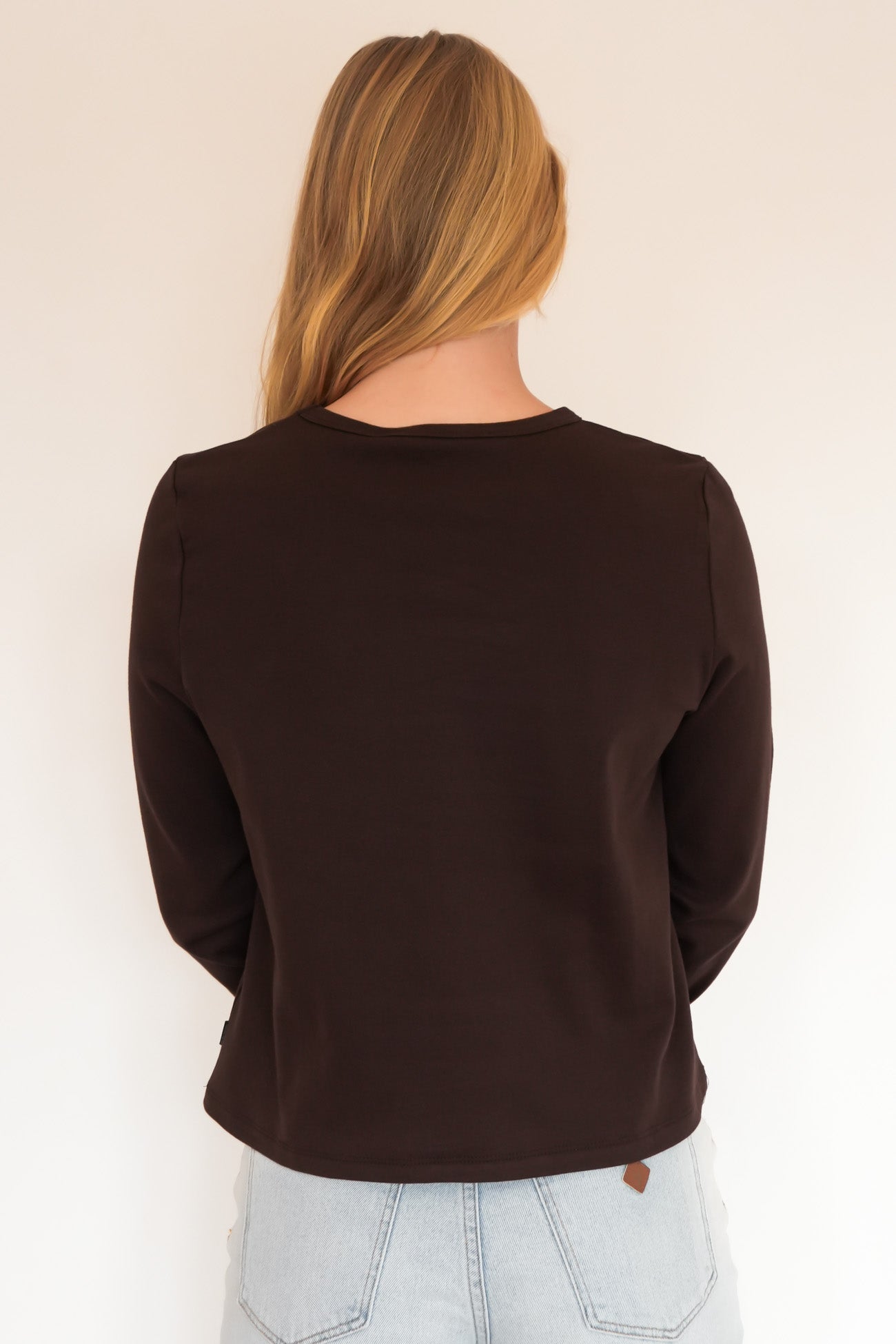 Regular Long Sleeve Tee Chocolate