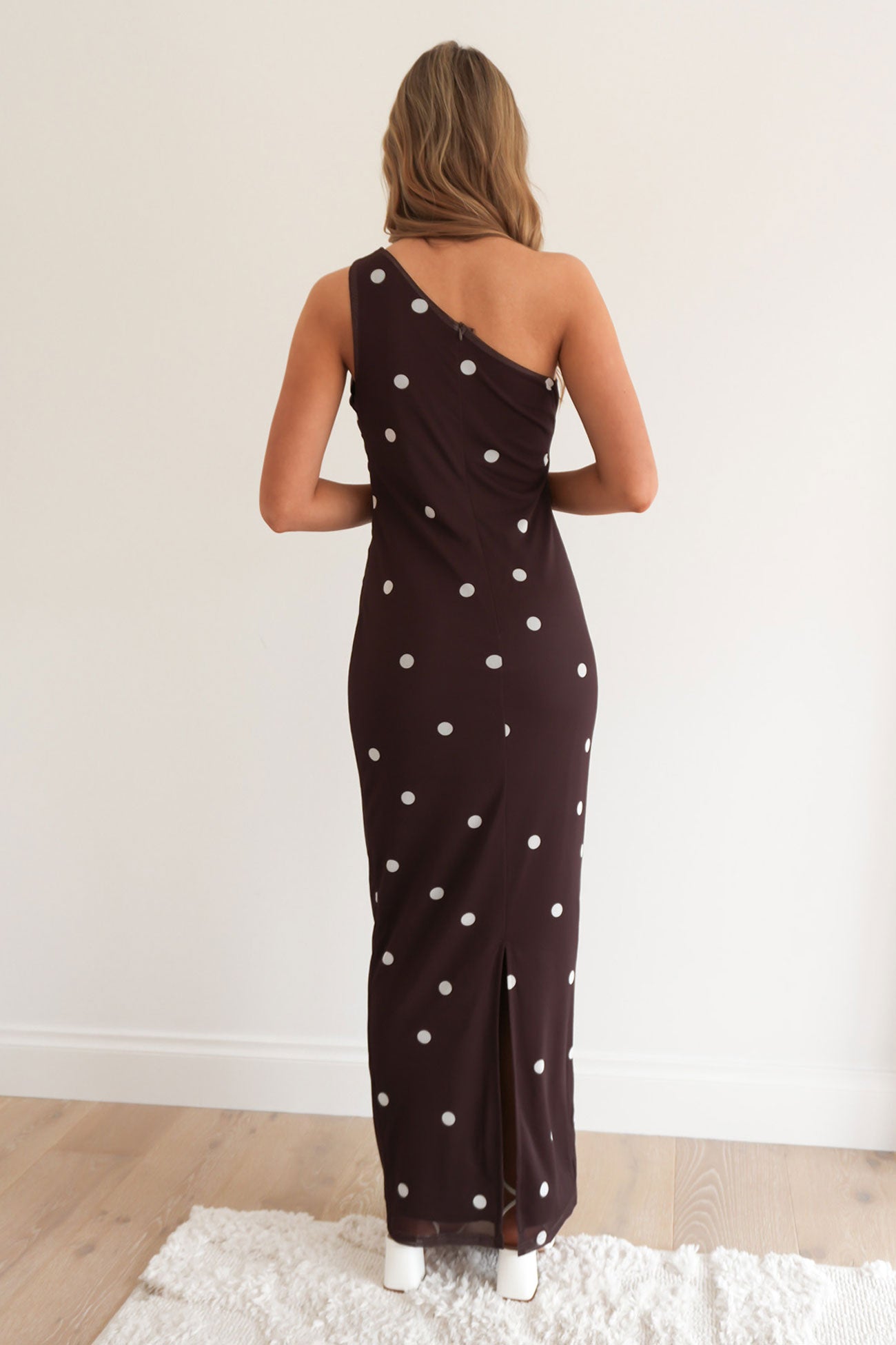 Remira Maxi Dress Chocolate Polka Dot