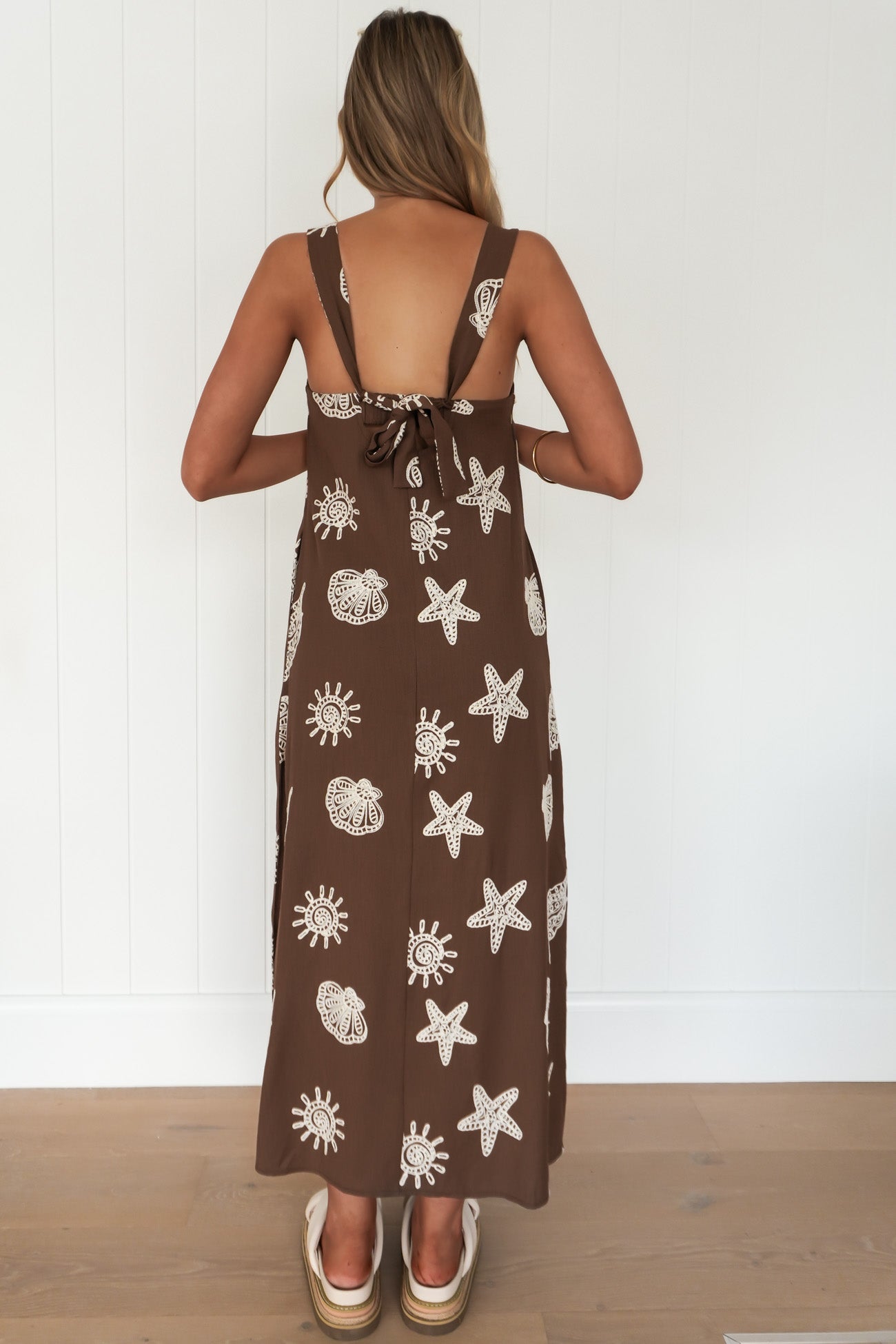 Remmi Maxi Dress Coffee Seaside Stitch