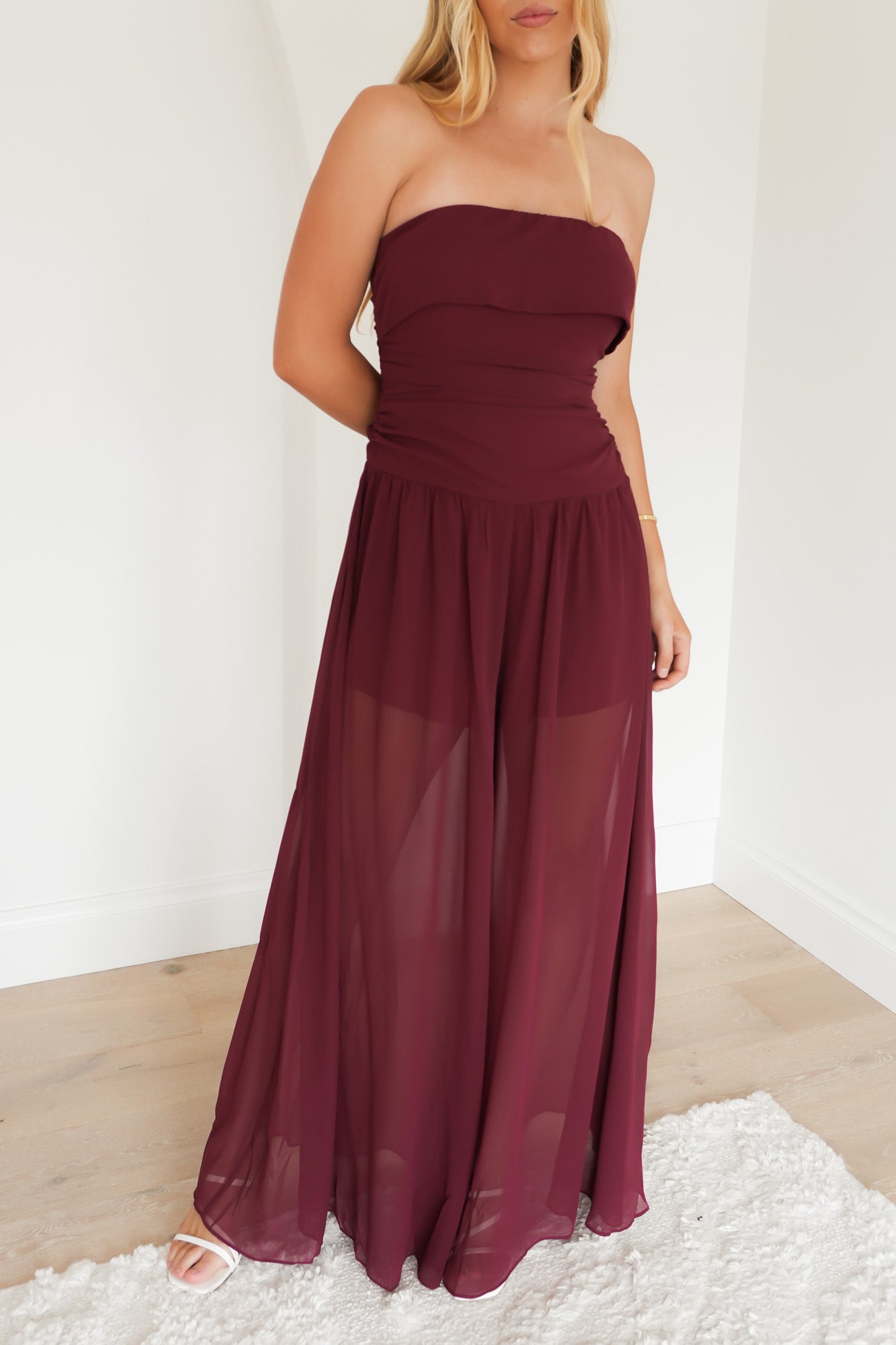 Renae Jumpsuit Wine