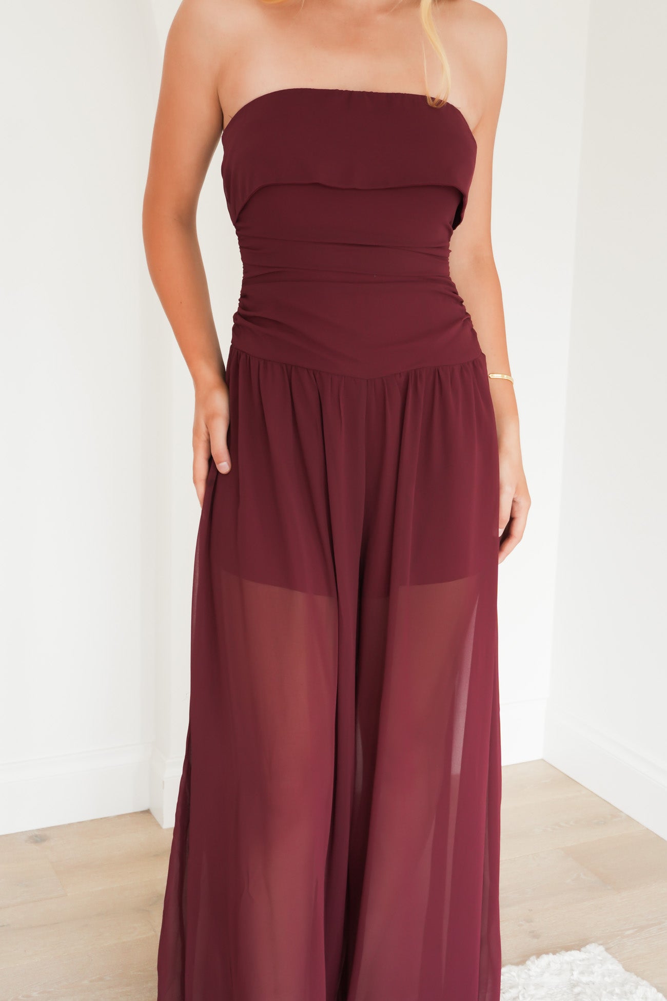 Renae Jumpsuit Wine