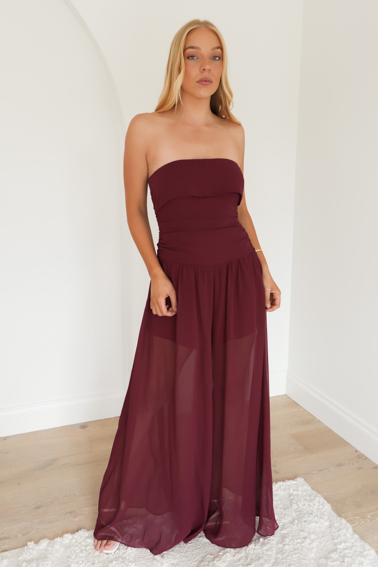 Renae Jumpsuit Wine