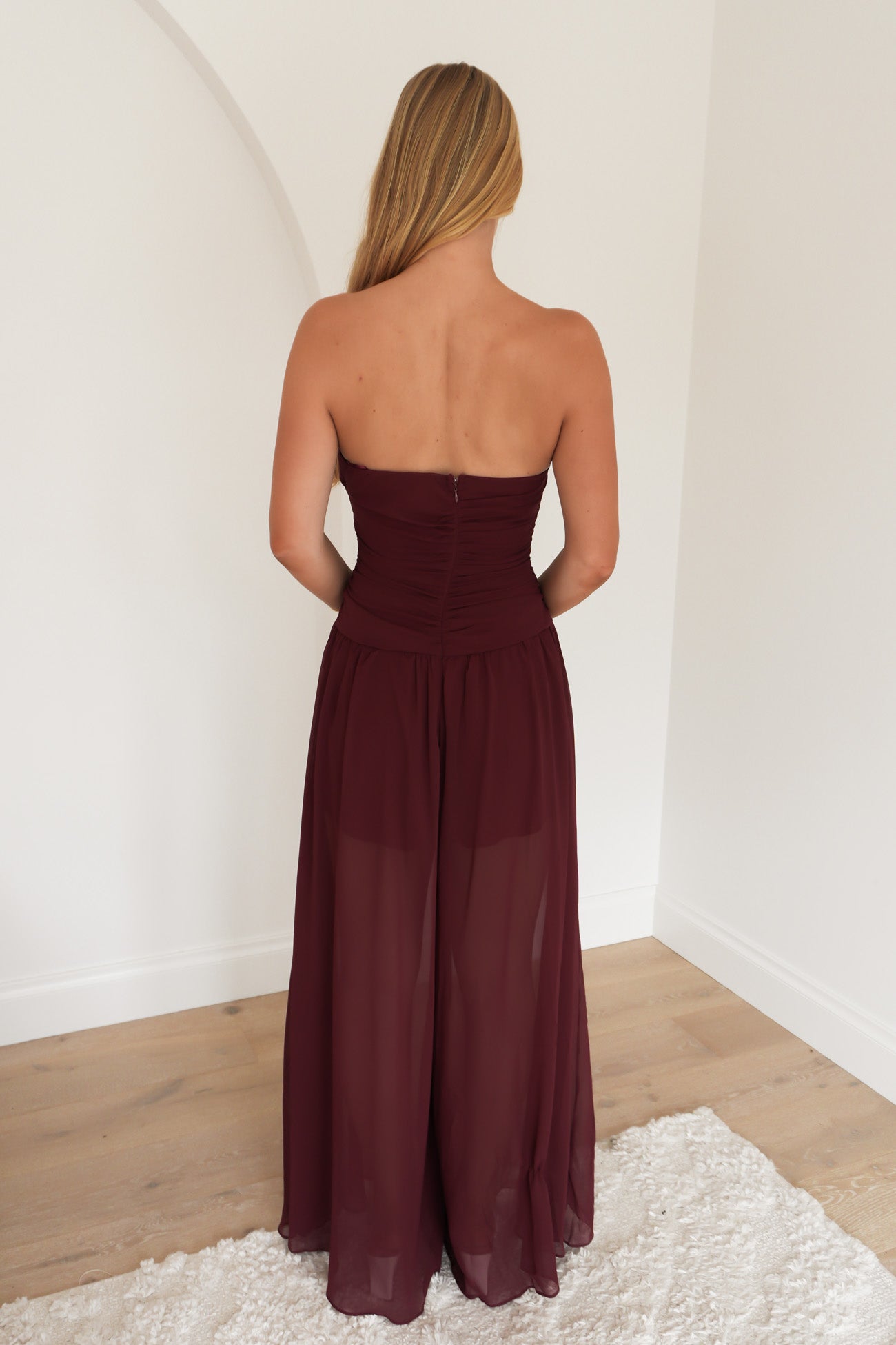 Renae Jumpsuit Wine