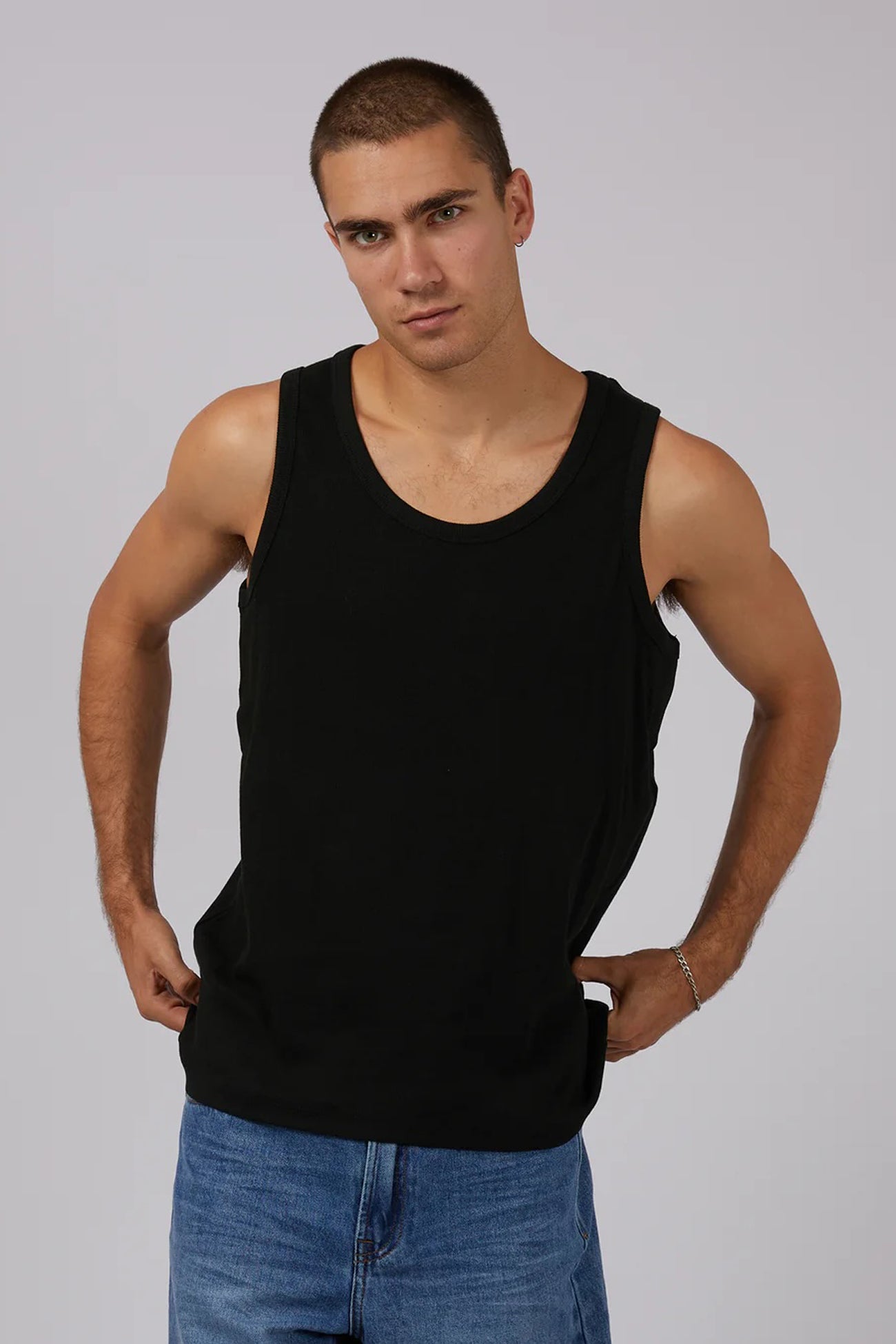 Rib Tank Black