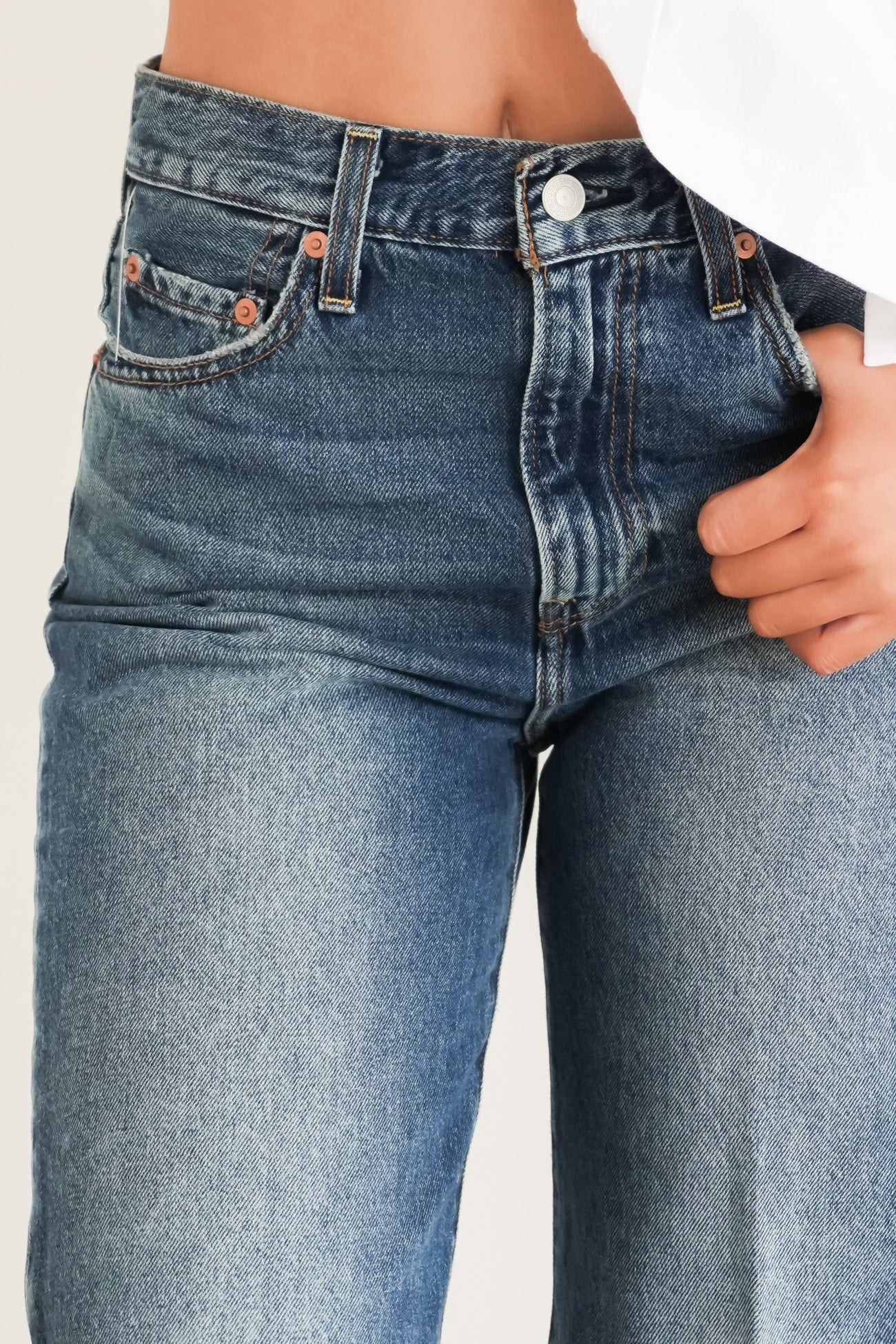 Ribcage Wide Leg Jean Polar Perimiter