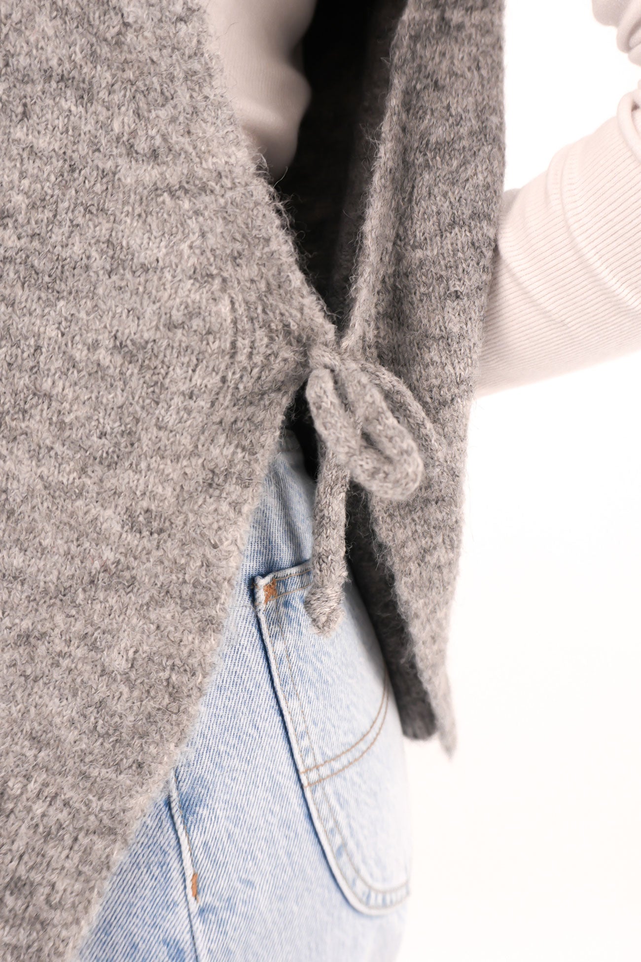 Ridley Knit Top Grey ss
