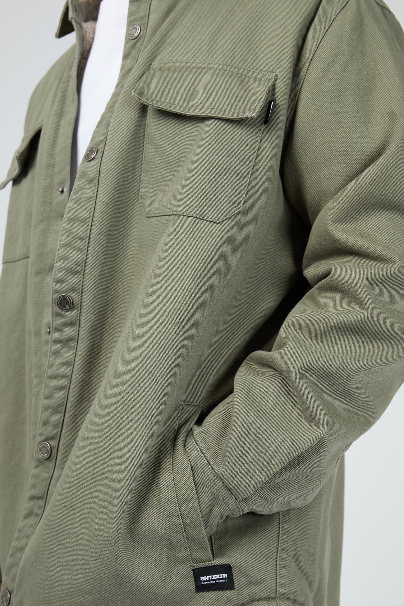 Riot Sherpa Shacket Khaki