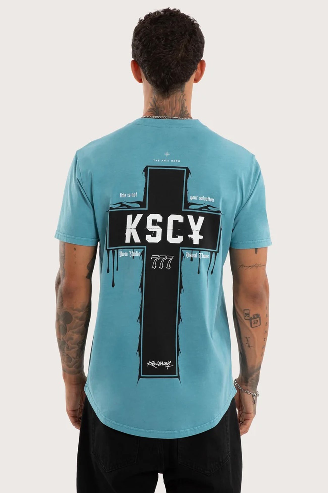 Ritualistic Dual Curved Tee Pigment Cameo