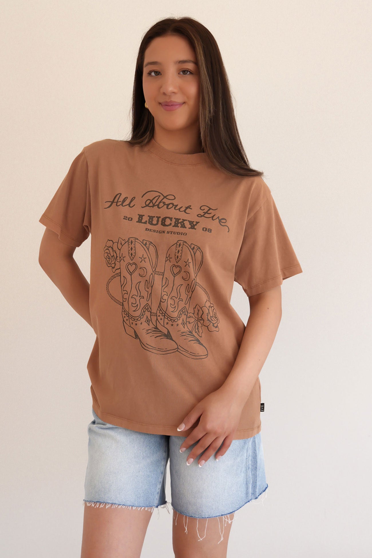 Rodeo Relaxed Tee Tan